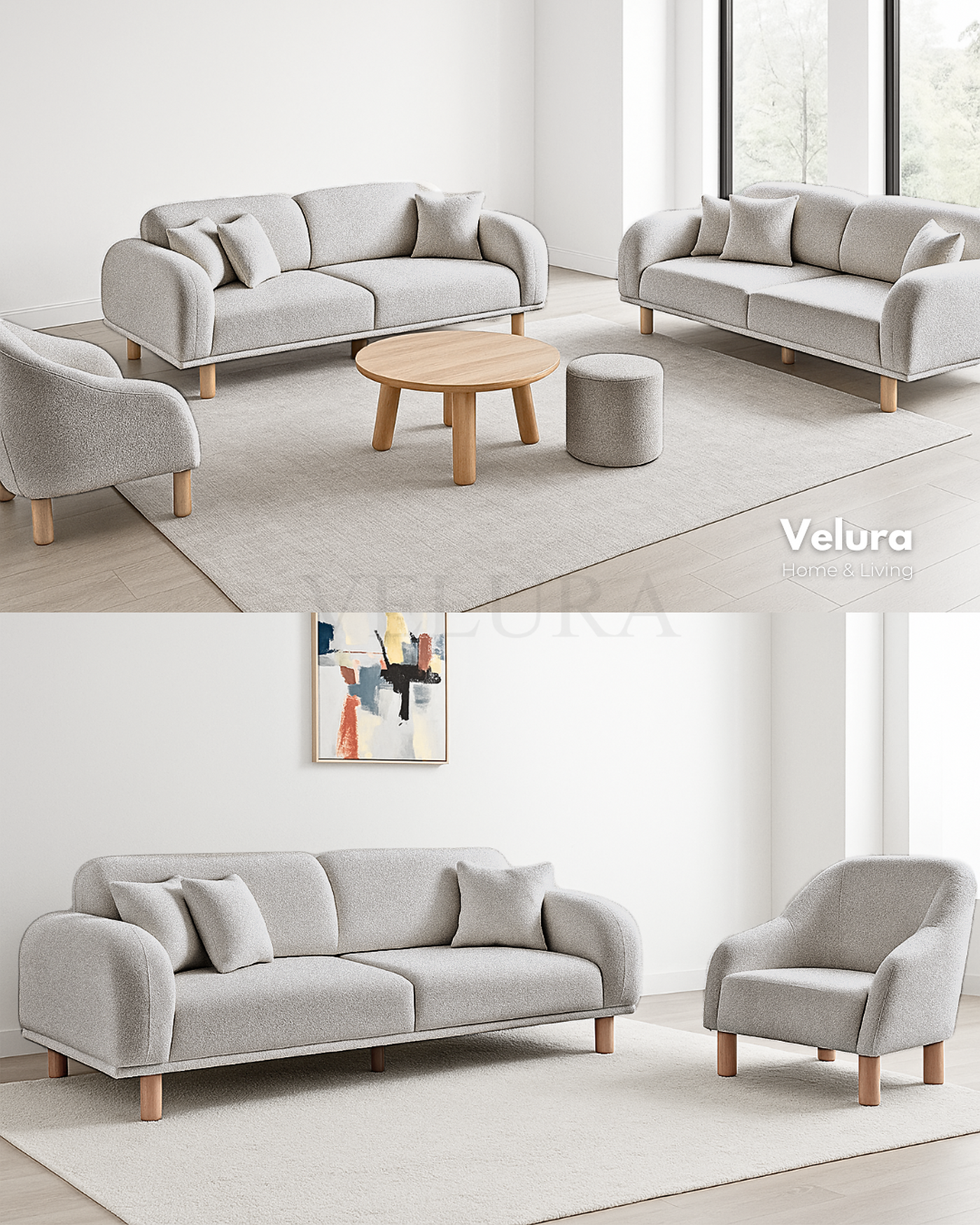 Konforlu Lara Koltuk Takımı Velura Home Lara koltuk takımı model