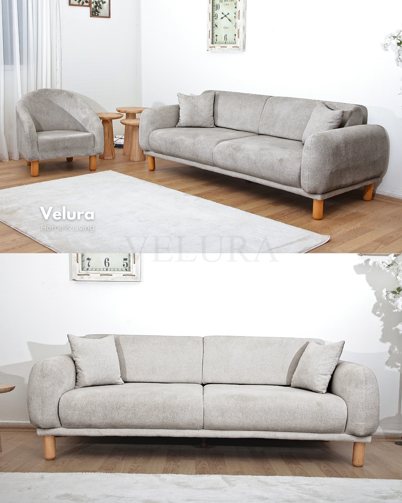 Konforlu Lara Koltuk Takımı Velura Home Lara koltuk takımı model