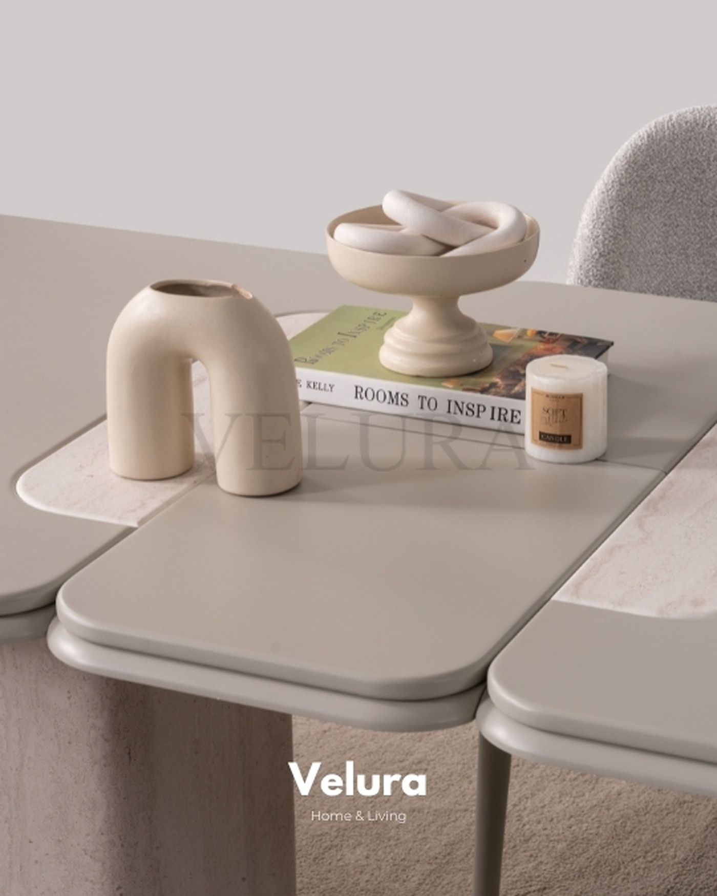 Enna Yemek Takımı - Modern Krem Tasarım Enna Yemek Takımı krem renk modern tasarım