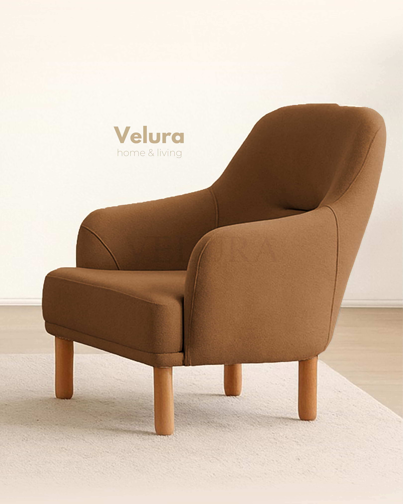 Konforlu Lara Koltuk Takımı Velura Home Lara Kiremit koltuk takımı model