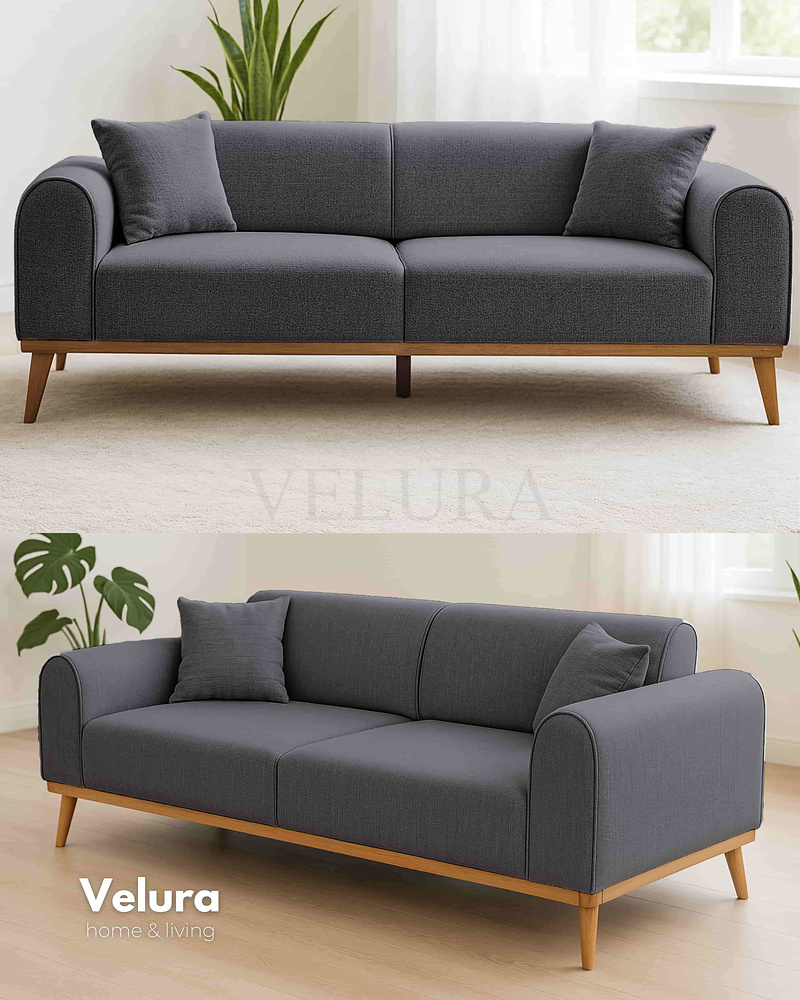 Valo Açık Antrasit Kanepe