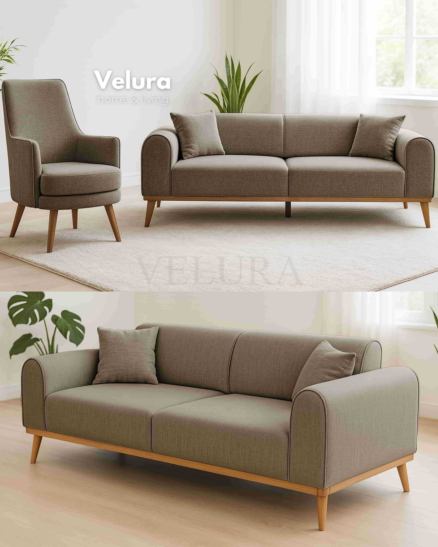 Valo Krem Koltuk Takımı - Modern ve Şık Tasarım Valo krem koltuk takımı modern tasarım
