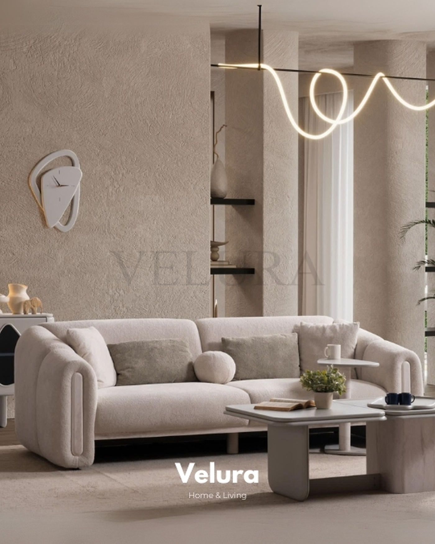 Yumuşak Kumaşlı Modern Kanepe Modeli Modern Salonlar için Hermes Kanepe