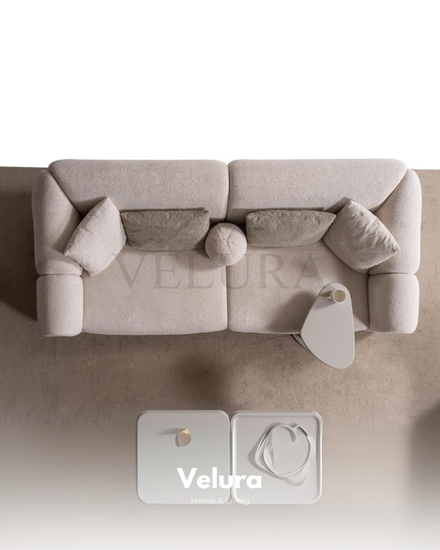 Yumuşak Kumaşlı Modern Kanepe Modeli Modern Salonlar için Hermes Kanepe