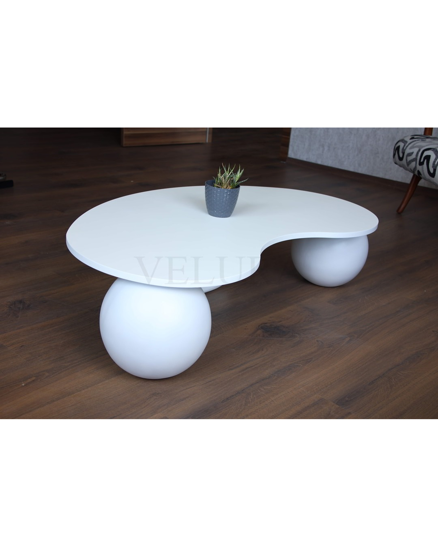 Velura Home beyaz MDF orta sehpa