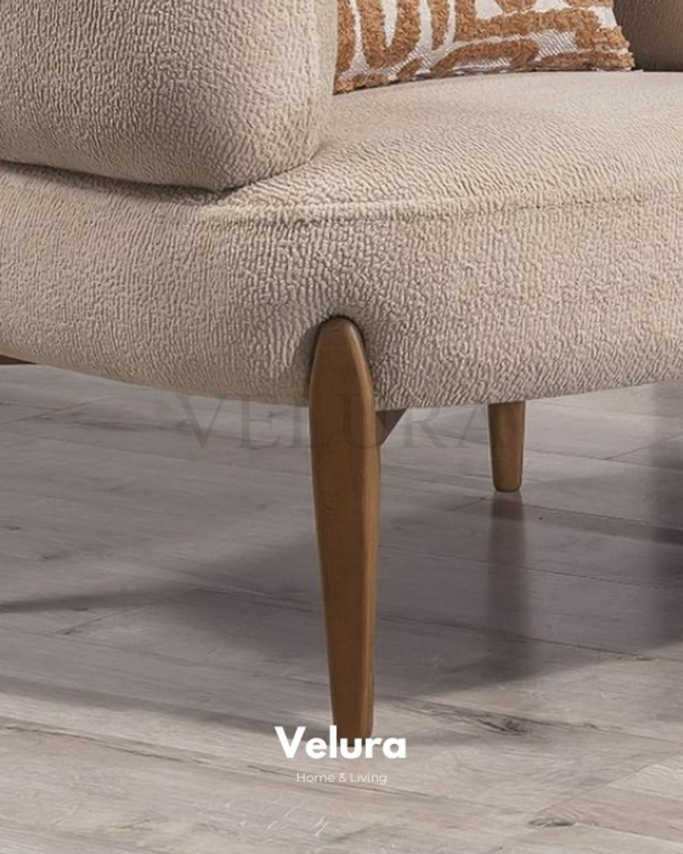 Latte Berjer ile Şık Dekorasyon Velura Home latte renk berjer
