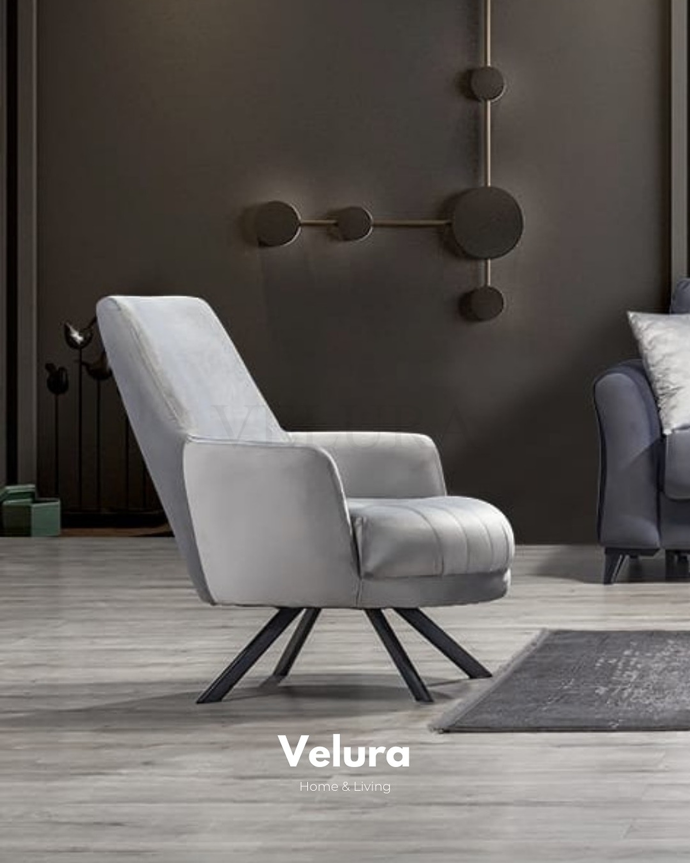 Alaf koltuk takımı yataklı bazalı metal iskelet destekli modern tasarım