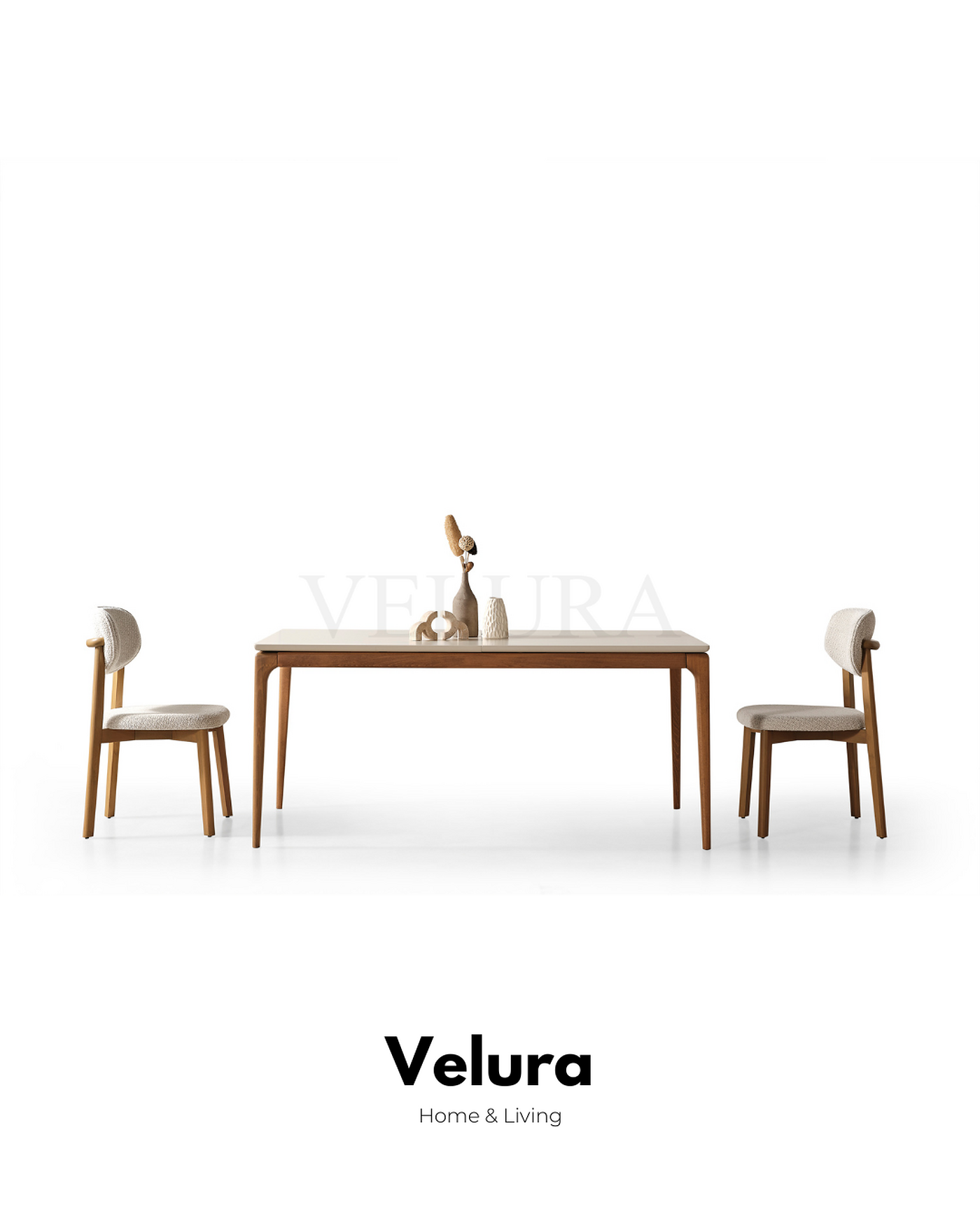 Alfa yemek masası krem modern açılabilir mekanizmalı 170x92 cm