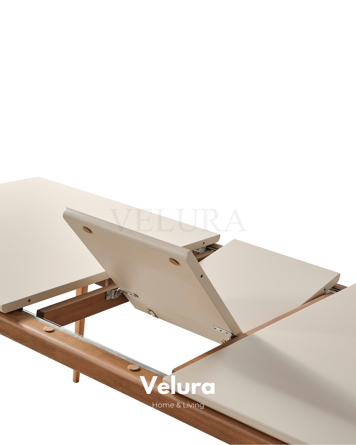 Alfa yemek masası krem modern açılabilir mekanizmalı 170x92 cm