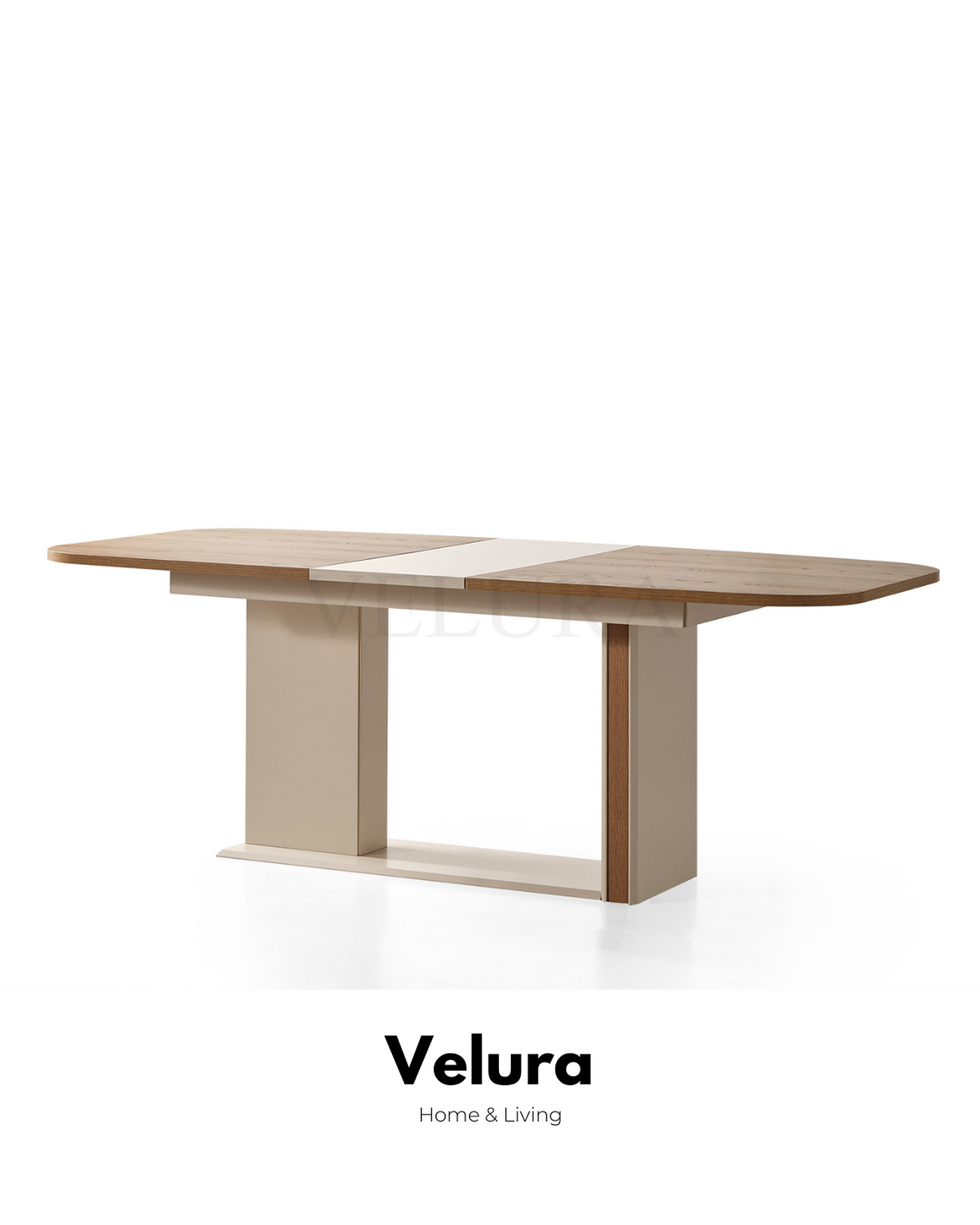 Aura modern krem yemek masası suntalam mekanizmalı masa modeli