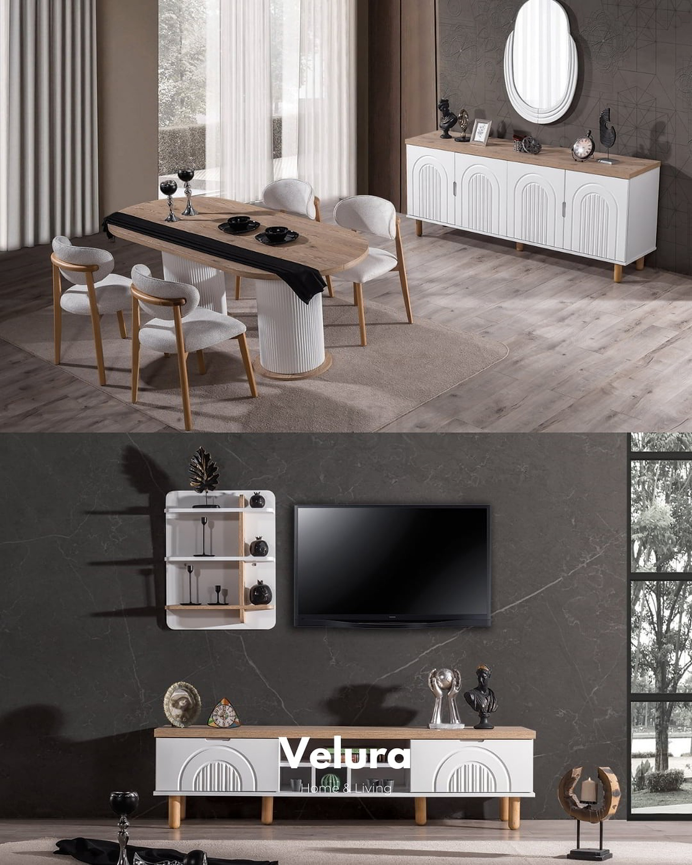 Modern tasarımlı Boerno yemek takımı