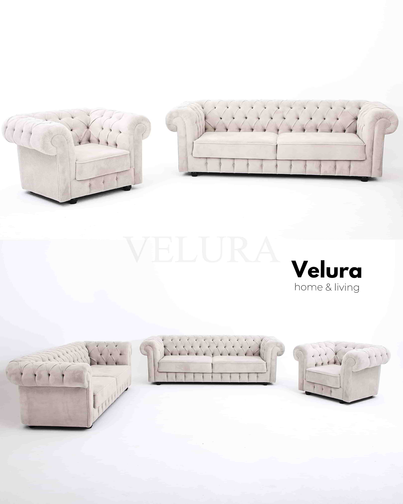 Velura Home chester oturma grubu