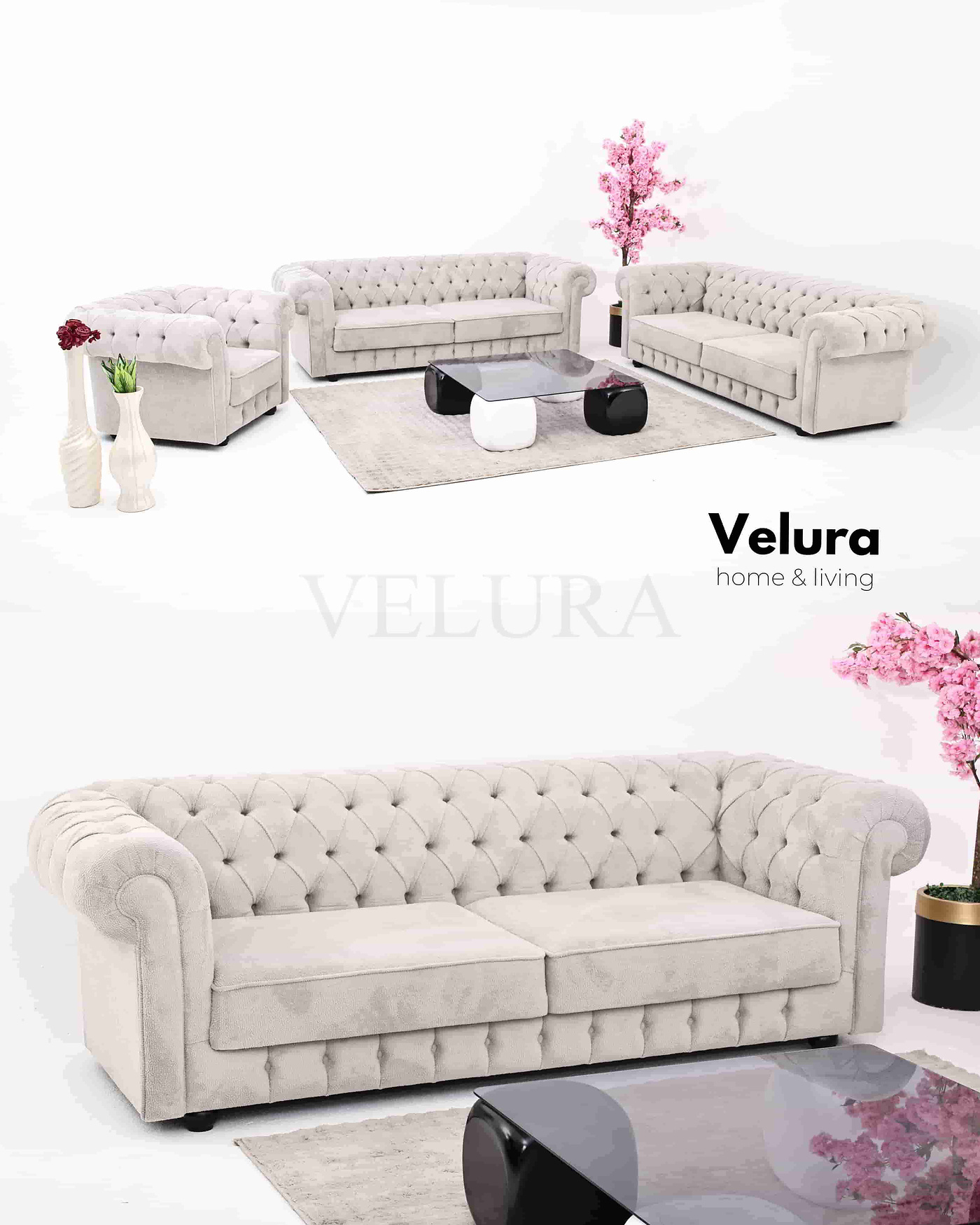 Velura Home chester oturma grubu