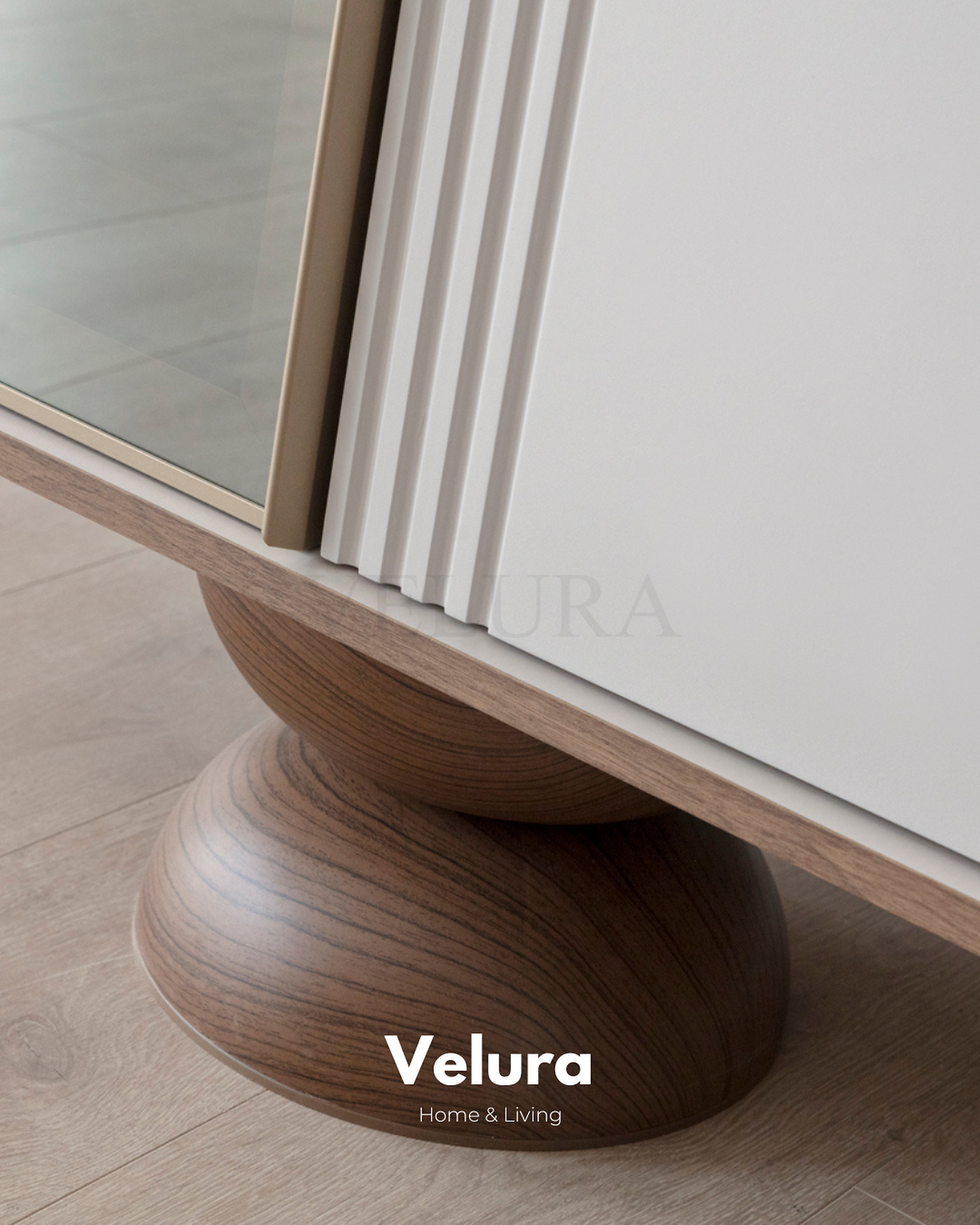Estella TV Ünitesi beyaz modern ahşap ayaklı 208x45,5x63 2 çekmece 2 kapak