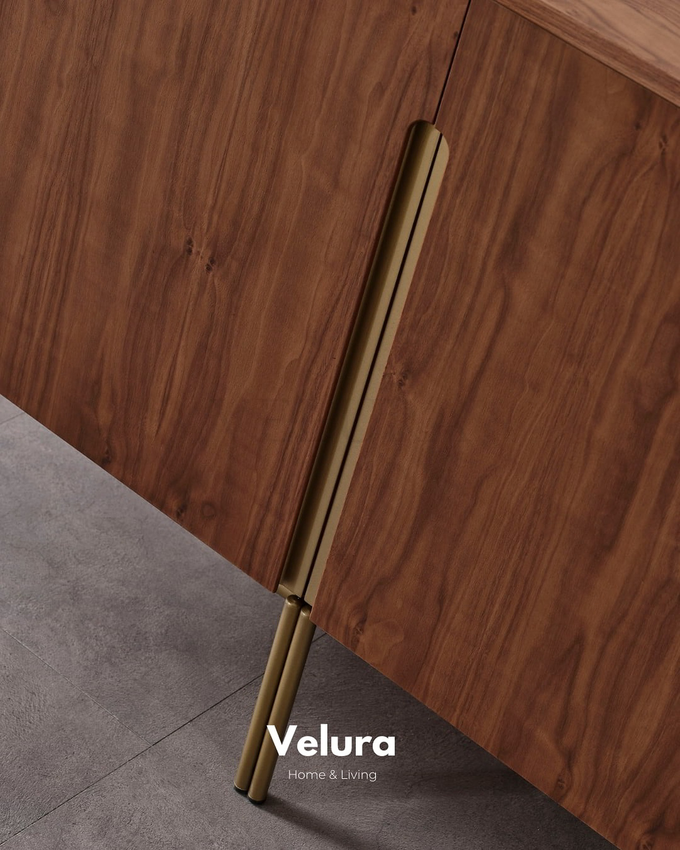 Genova Walnut Konsol koyu ceviz modern tasarım