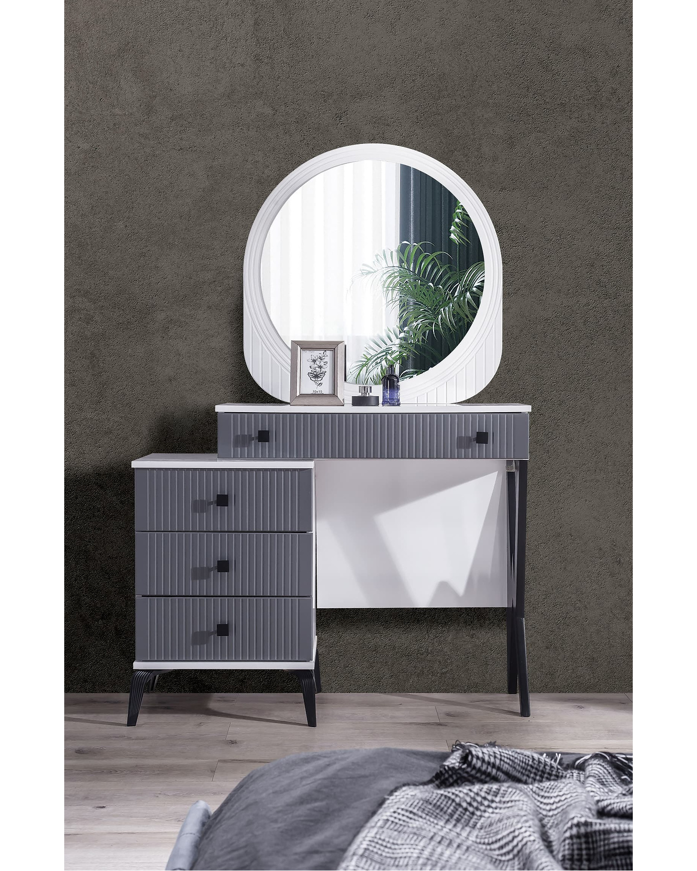 Velura Home Stil Antrasit Yatak Odası Stil Antrasit Yatak Odası Takımı Modern Tasarım