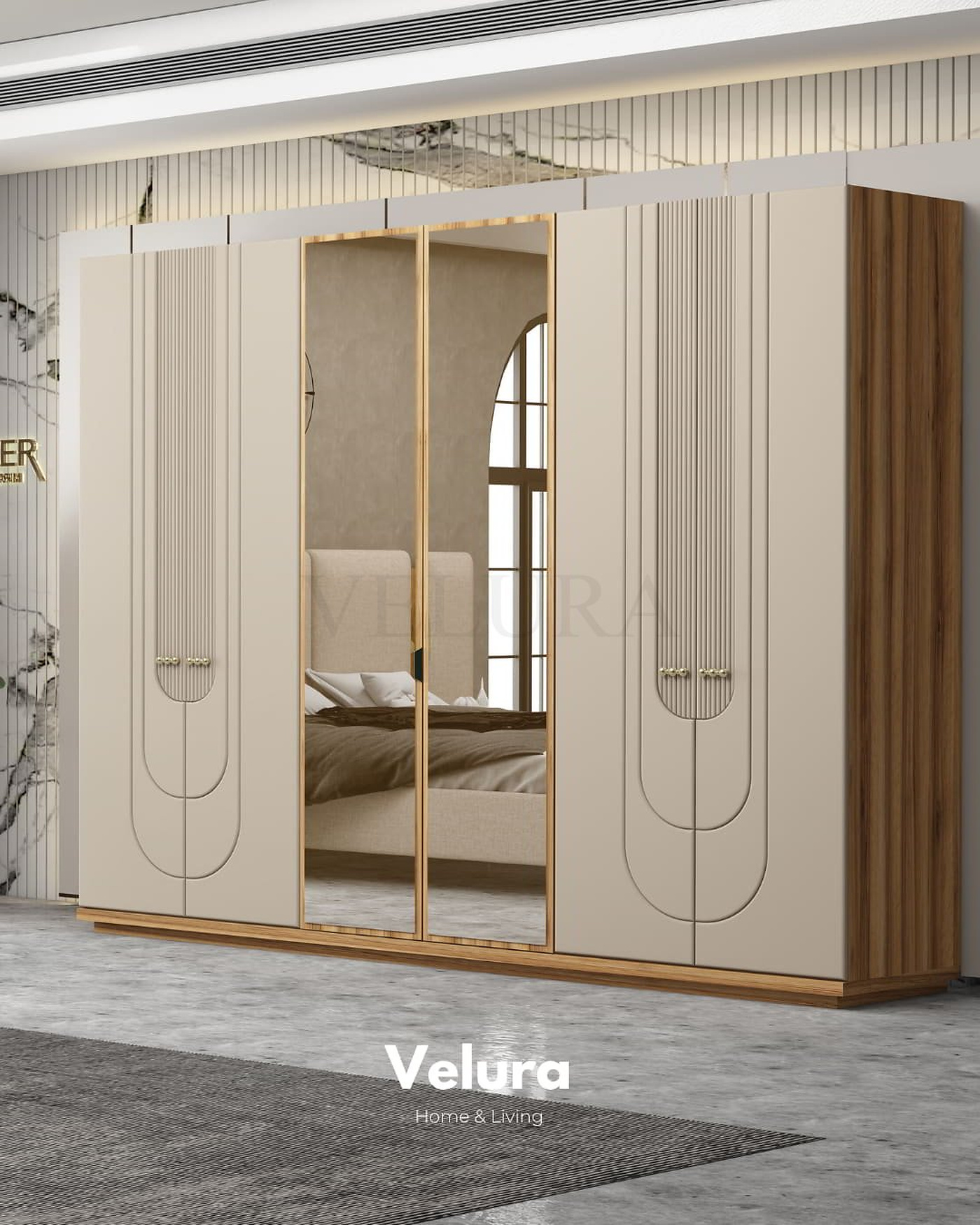 MDF gövdeli modern yatak odası takımı