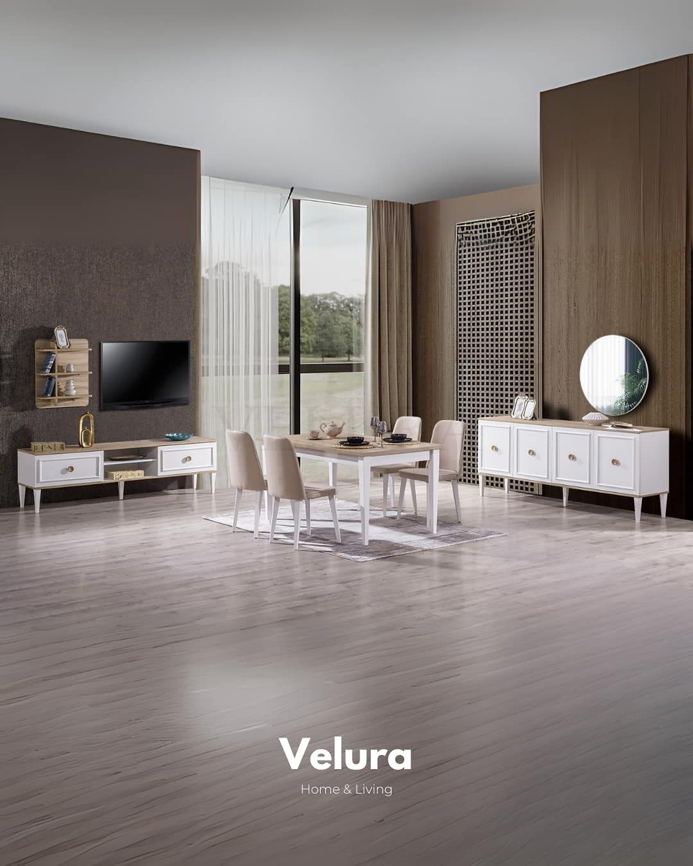 Velura Home yemek odası takımı Legna model