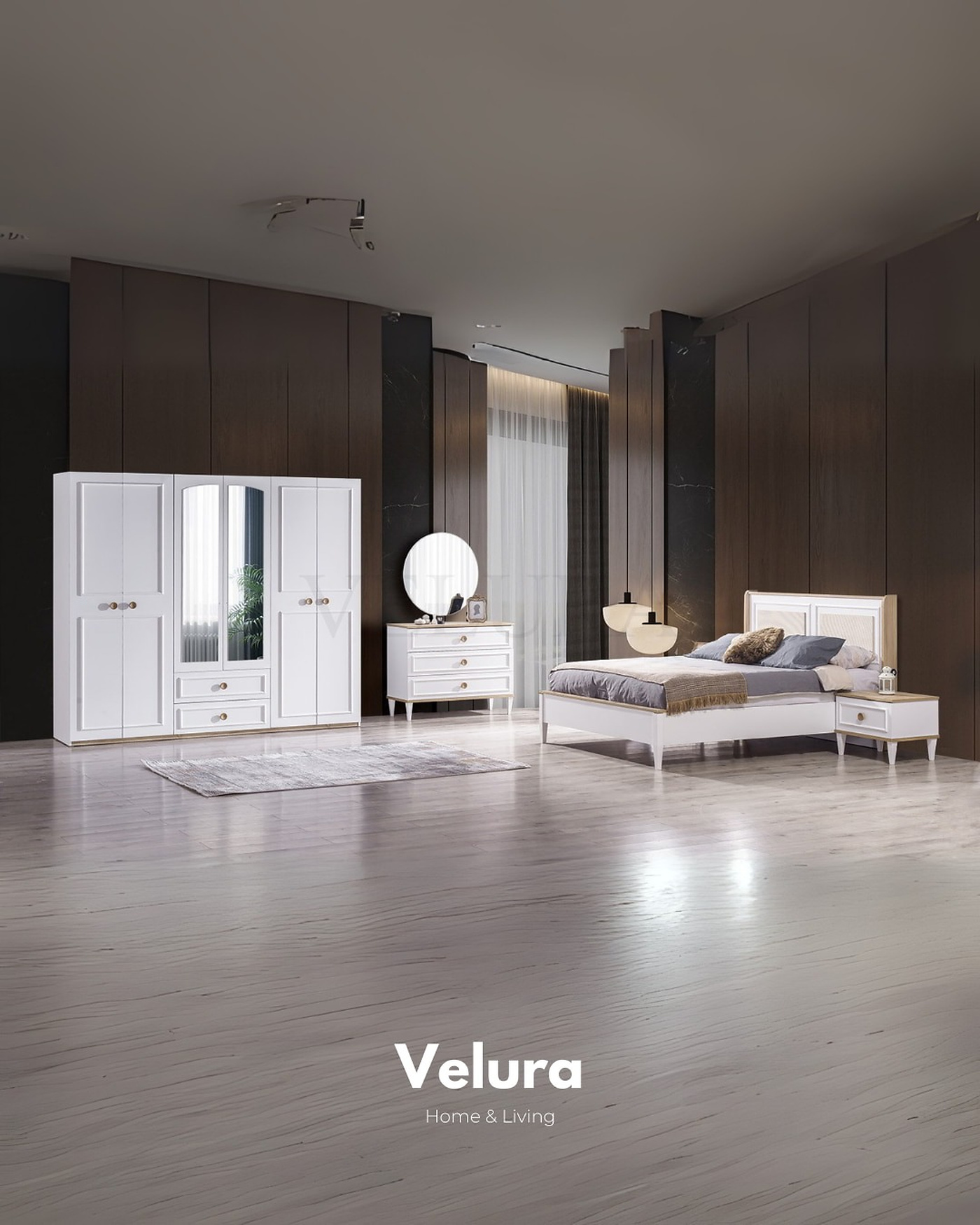 Velura Home yatak odası mobilya seti