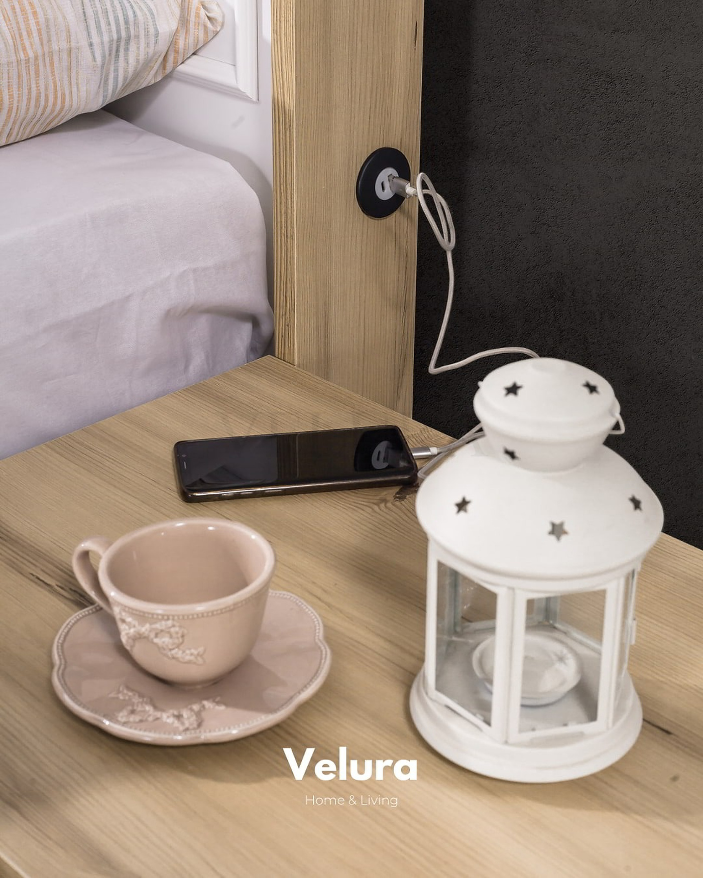 Velura Home Legna Komodin yatak odası dekorasyonu