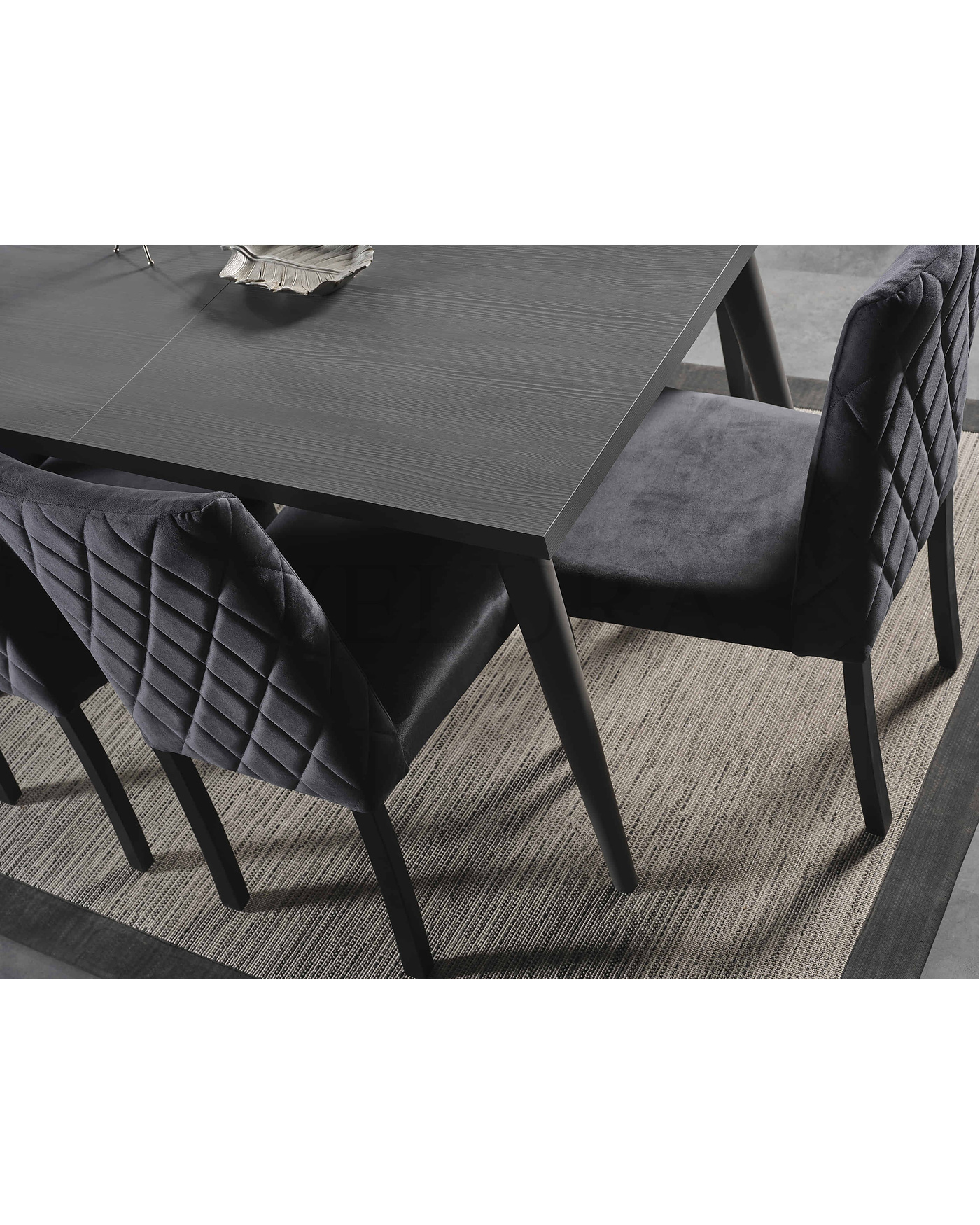 Pırlanta Yemek Takımı - Modern Tasarım | Velura Home Pırlanta Antrasit Yemek Takımı