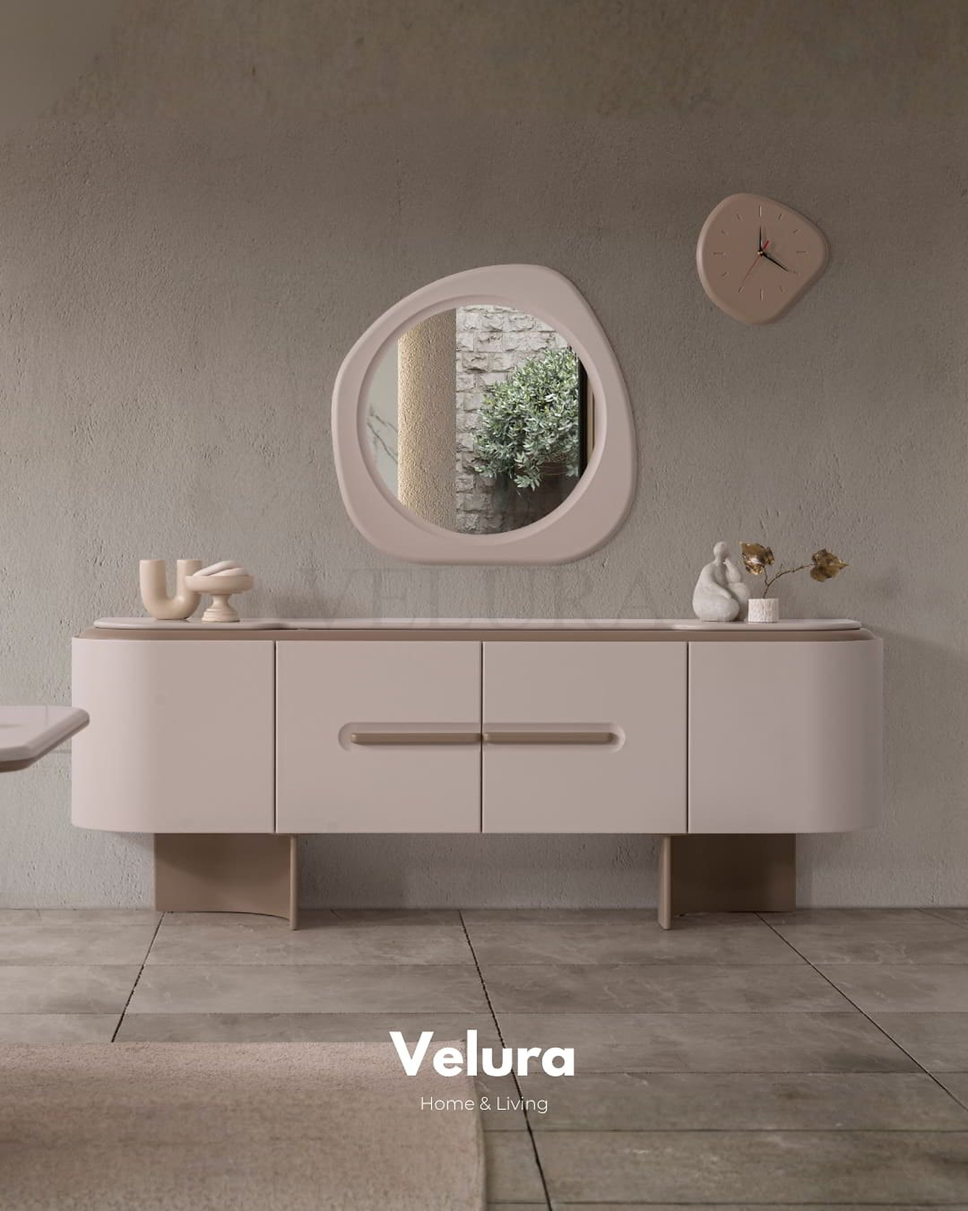 Opera Yemek Takımı kahverengi tonlarda modern yemek odası