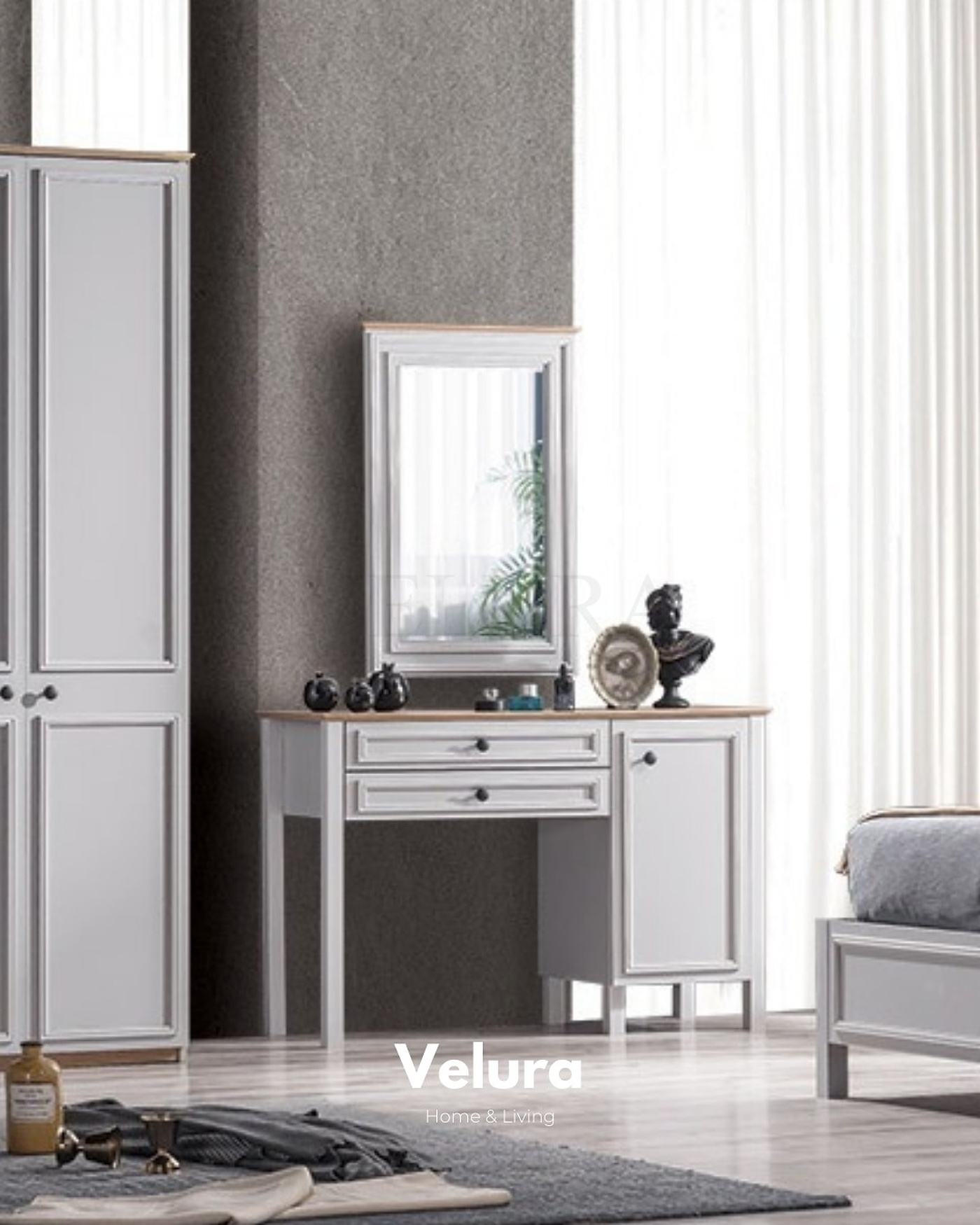 Respiro Şifonyer kırık beyaz modern tasarım