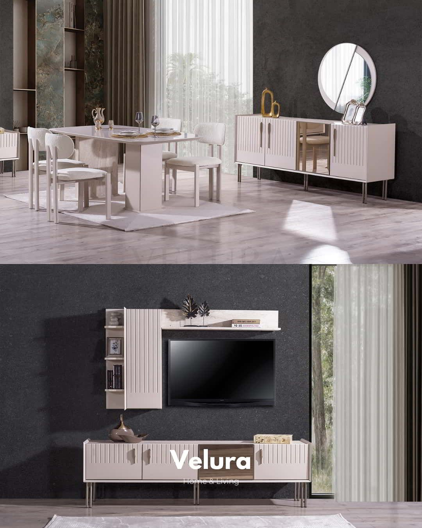 Velura Home Tress Yemek Takımı modeli
