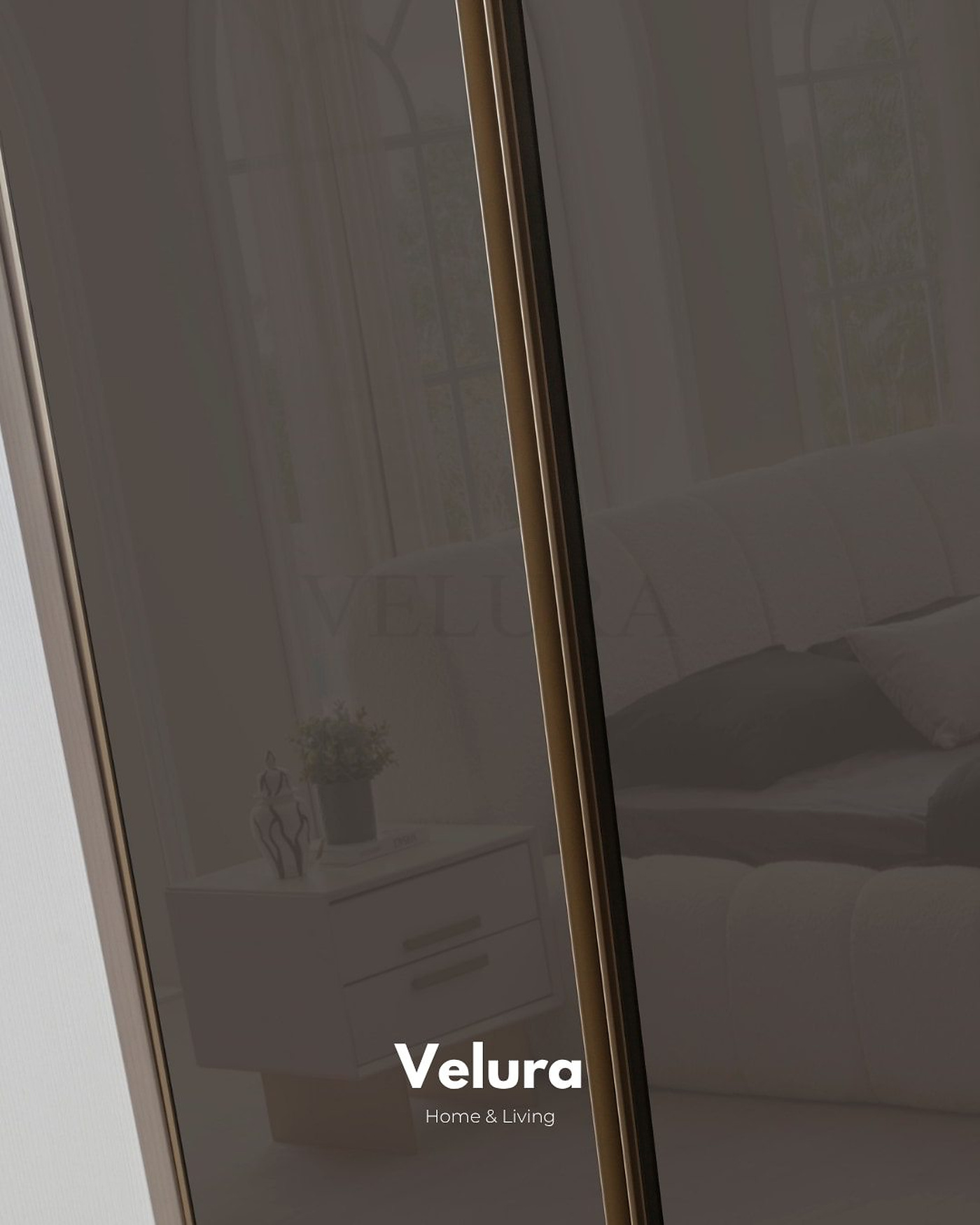 Valore 6 Cam Kapaklı Dolap – Tam cam cepheli modern gardırop