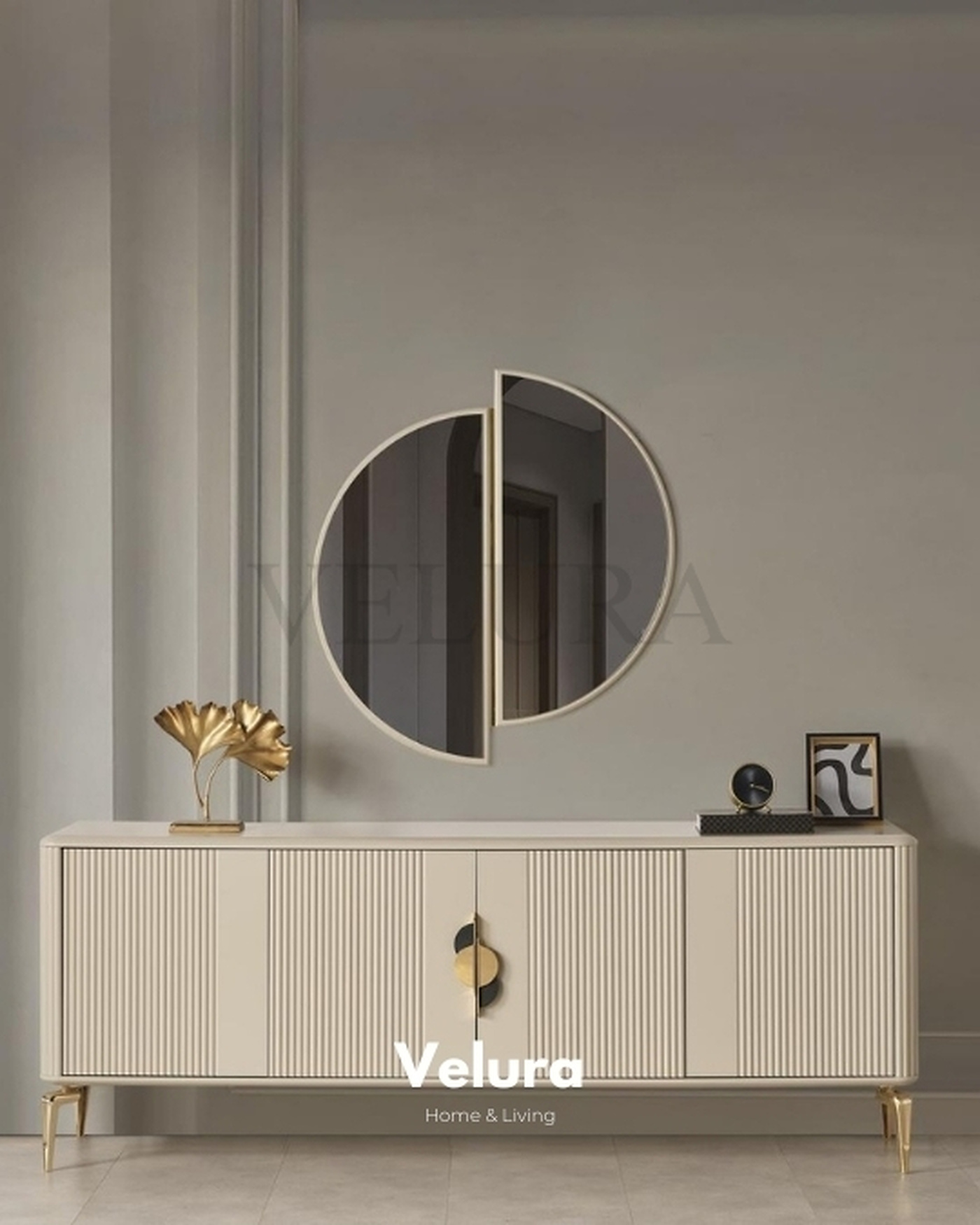 Venti Gold Konsol - Modern Altın Detaylı Venti Gold Konsol - Modern Altın Detaylı