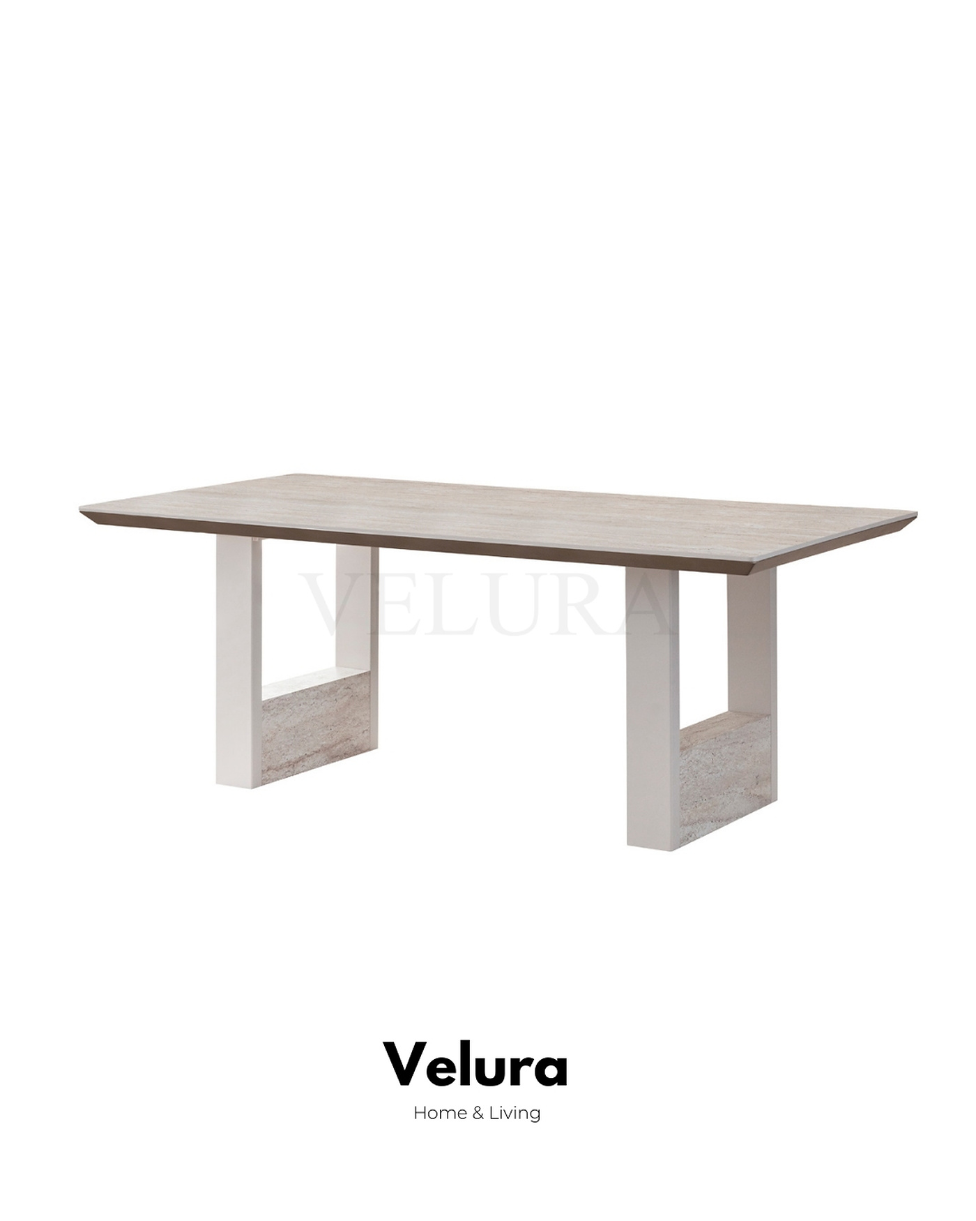Verona Yemek Masası traverten desenli modern tasarım
