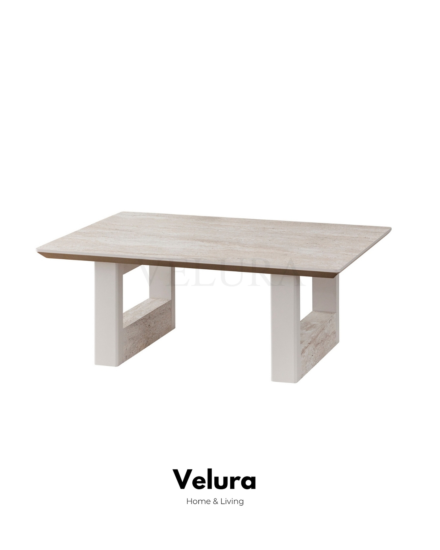 Verona Orta Sehpa Traverten Desen