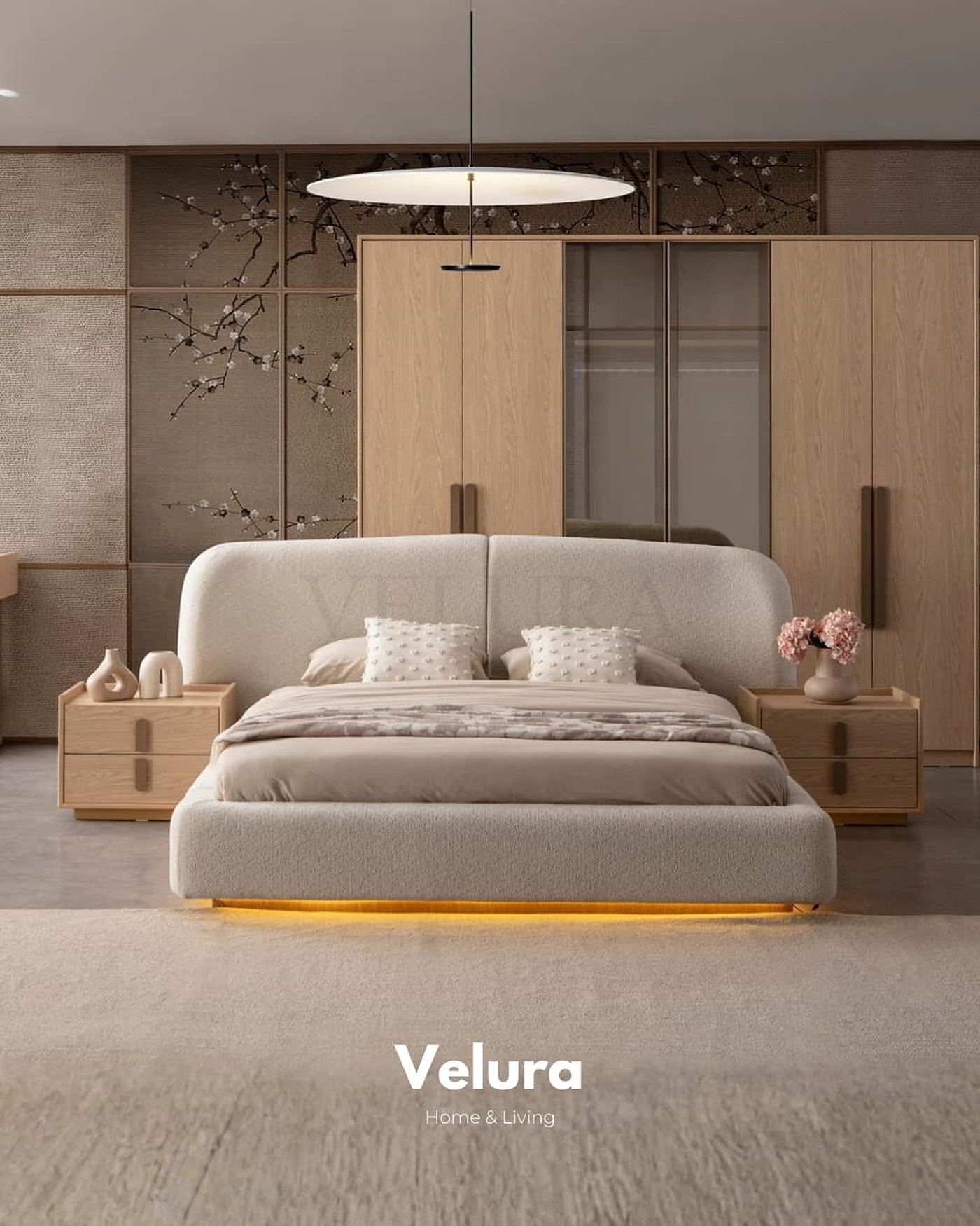 Victor Karyola – Natural renk, bazalı, suntalam gövdeli