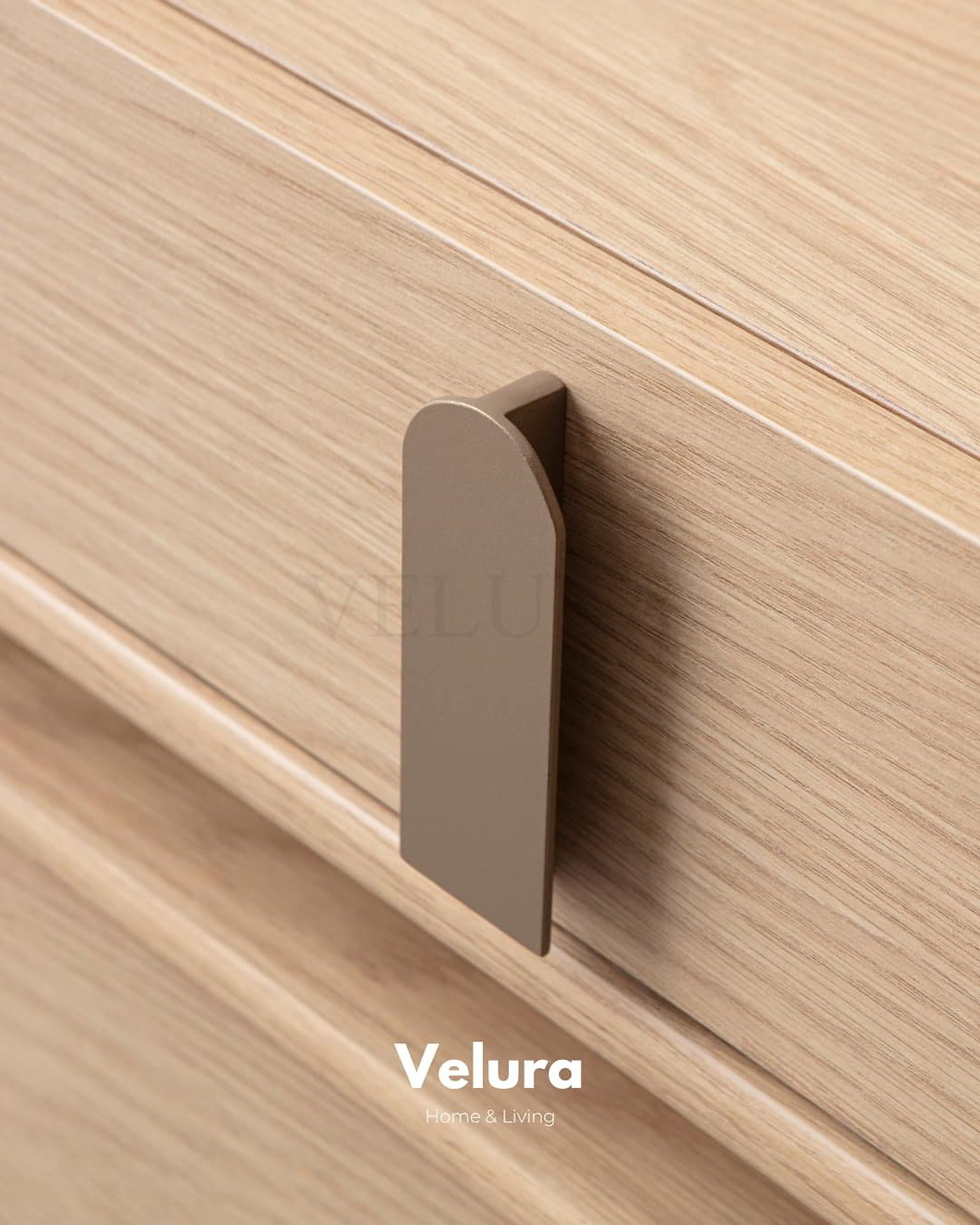 Victor Komodin – Natural renk, 2 çekmeceli, modern başucu