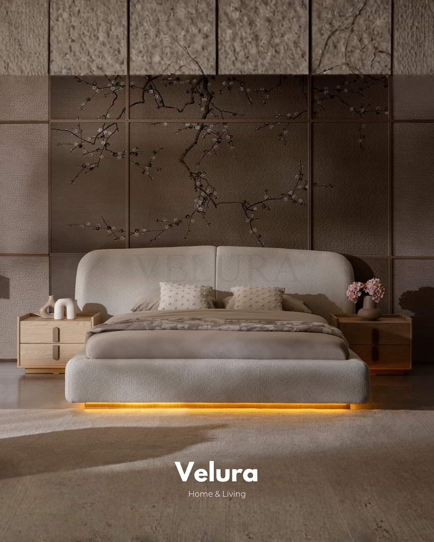 Victor Karyola – Natural renk, bazalı, suntalam gövdeli