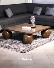 Küre Orta Sehpa - Amerikan Ceviz Top - Kare - Ceviz Mdf Küre Orta Sehpa - Amerikan Ceviz Top - Kare - Ceviz Mdf