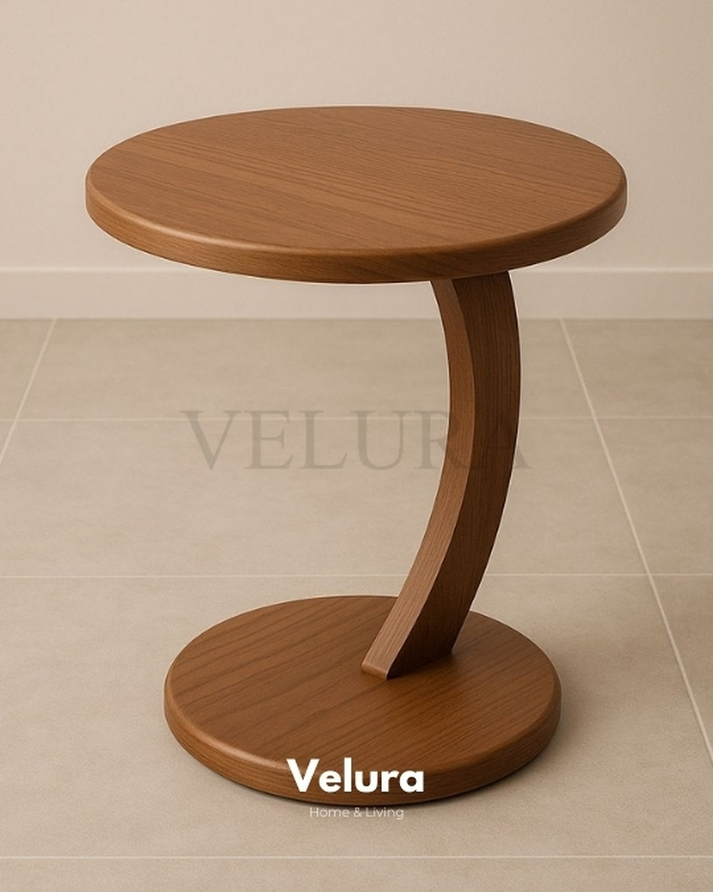 Velura Home Ceviz Yan Sehpa Velura Home Naturel Ceviz Sehpa