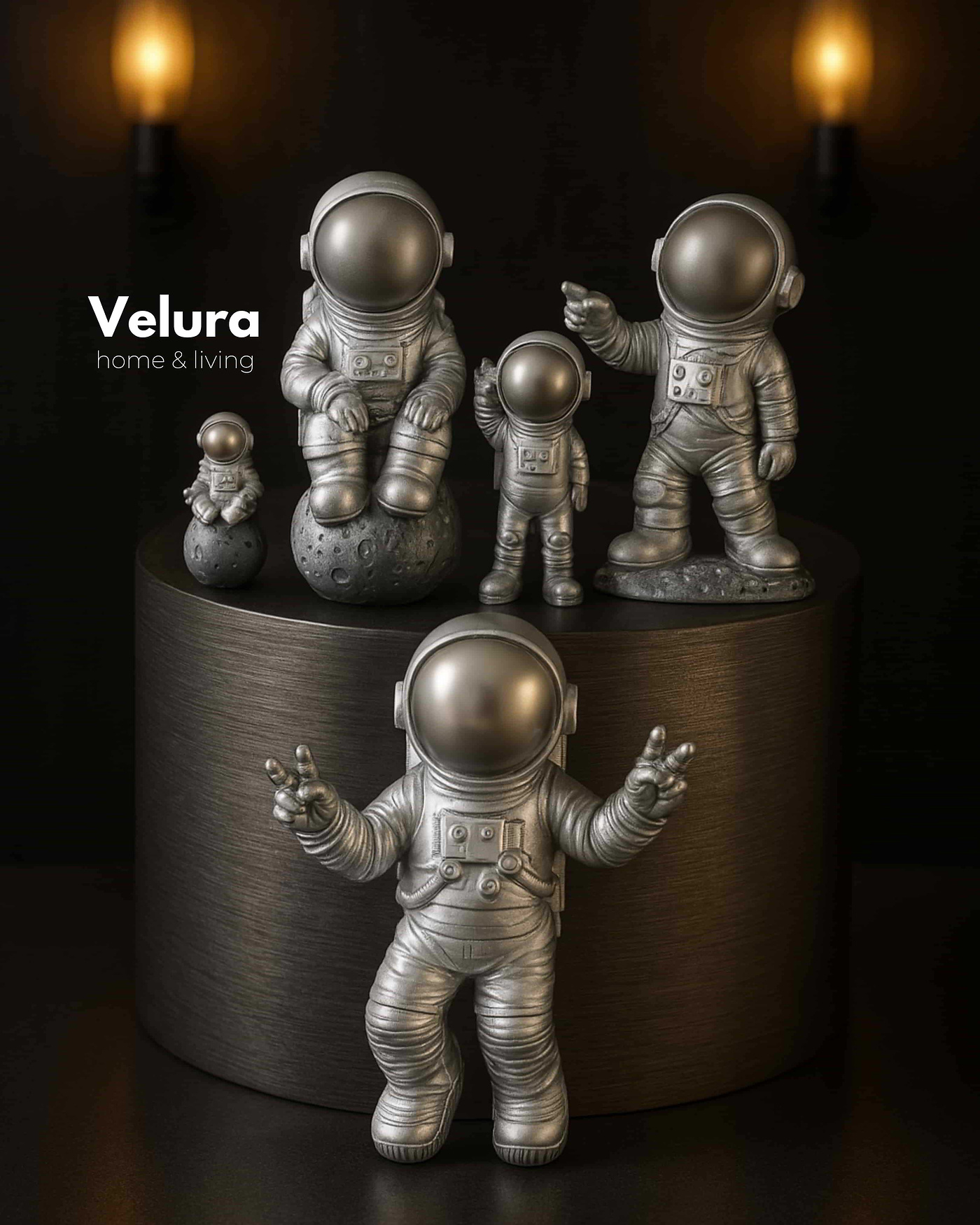 Velura Home astronot heykel koleksiyonu