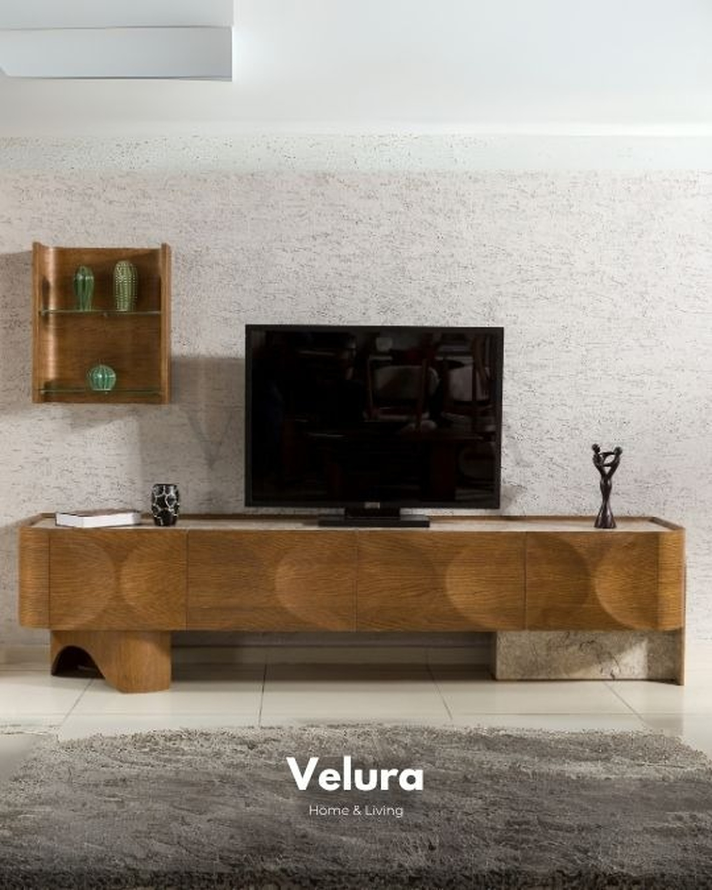 Bella TV Ünitesi Ceviz Ahşap Bella TV Ünitesi Ceviz Ahşap Traverten