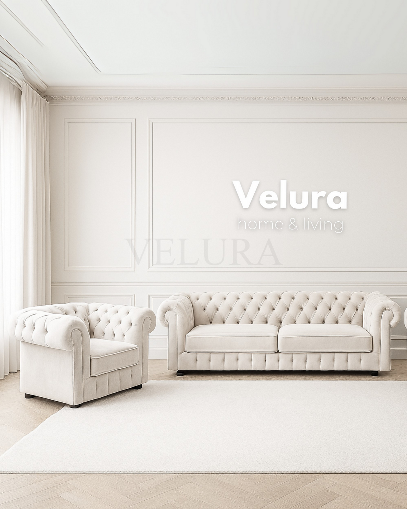 Velura Home chester oturma grubu