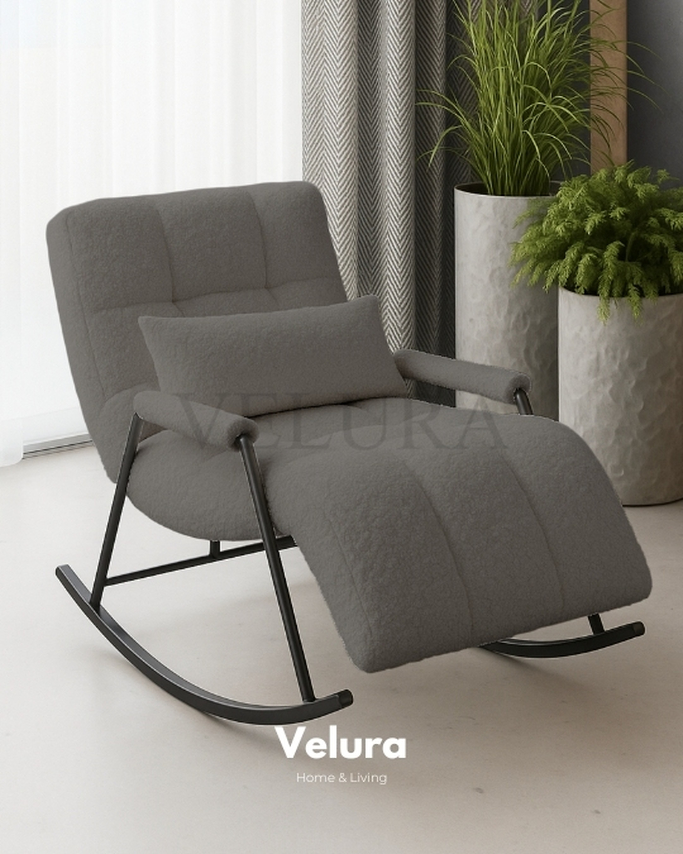 Açılabilir ve Ergonomik Berjer Velura Home Coco Berjer