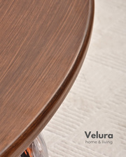 Küre Orta Sehpa - Dune - Oval Ceviz Mdf
