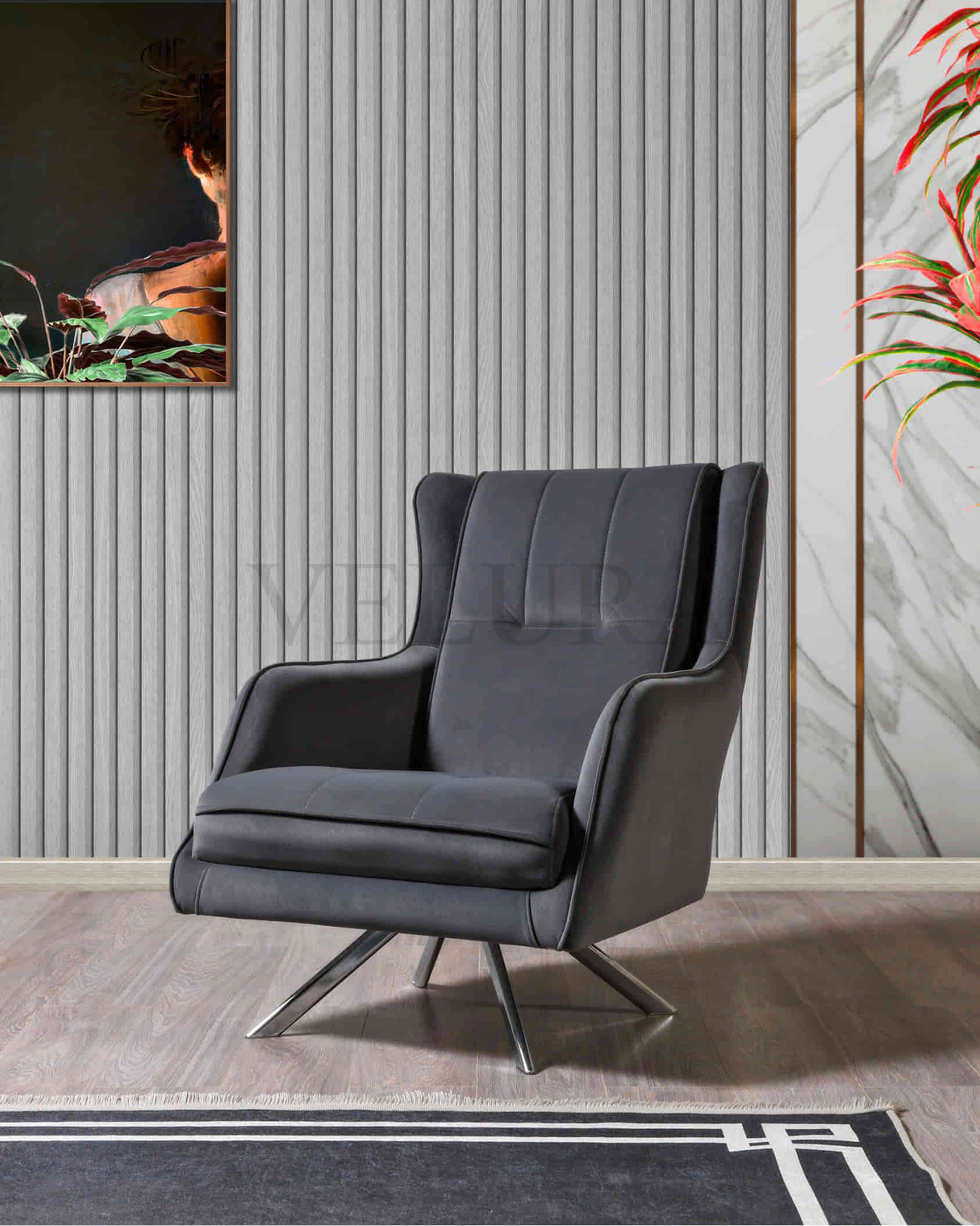 Minimalist Tarzda Florya Berjer Seçeneği Florya Berjer Antrasit Modern Tasarım
