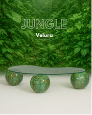 Küre Orta Sehpa - Jungle - Şeffaf Cam Küre Orta Sehpa - Jungle - Şeffaf Cam