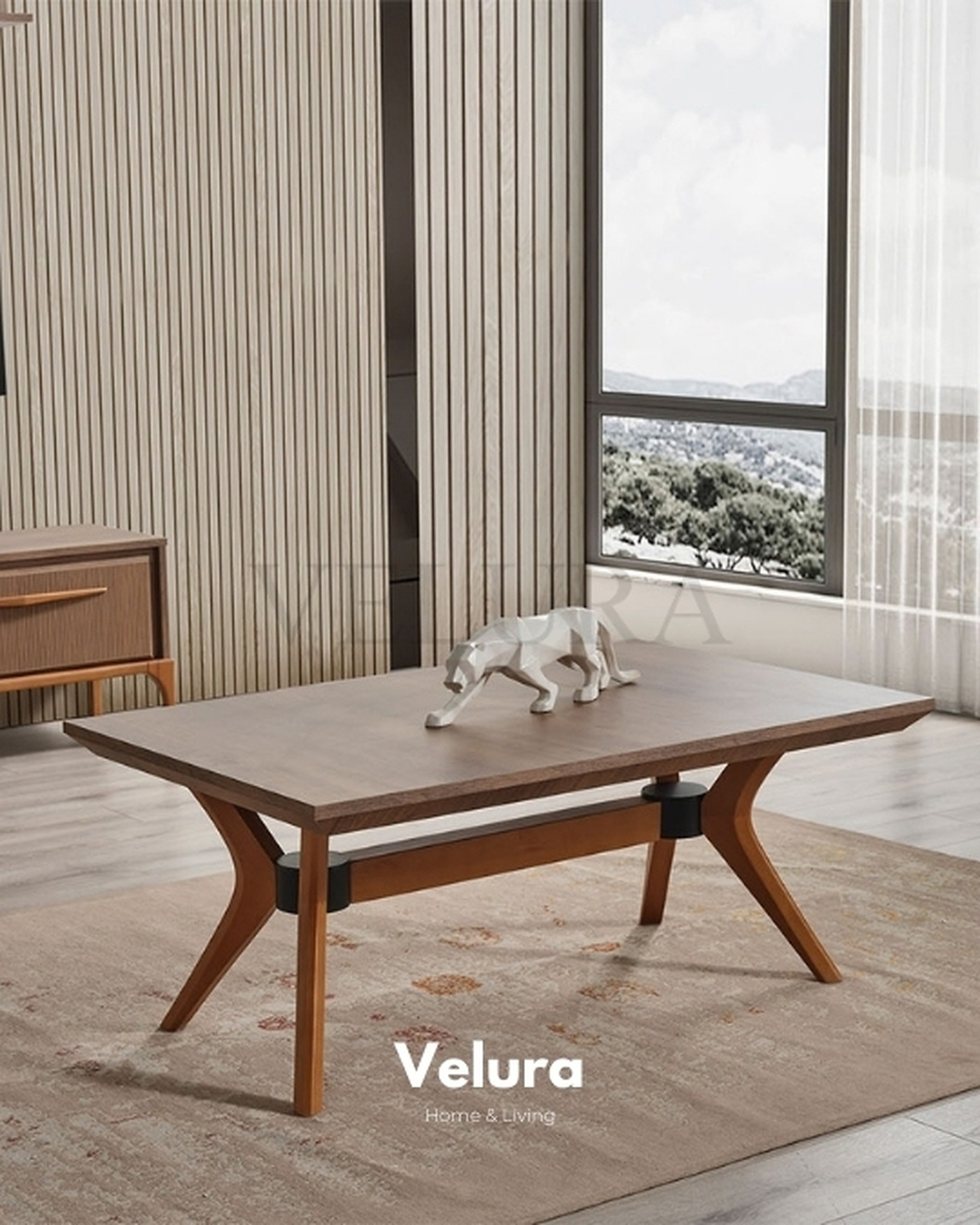 Lima Orta Sehpa - Ahşap Ayaklı Modern Tasarımhpa Lima Orta Sehpa ahşap ayak ve ahşap üst tabla modern tasarım