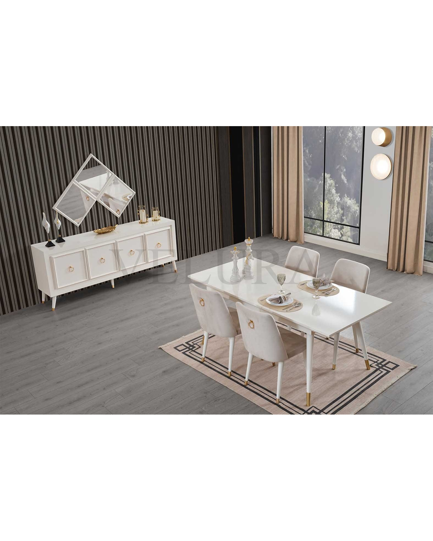 Velura Home Zarif Yemek Masası Modeli Velura Home yemek masası modelleri