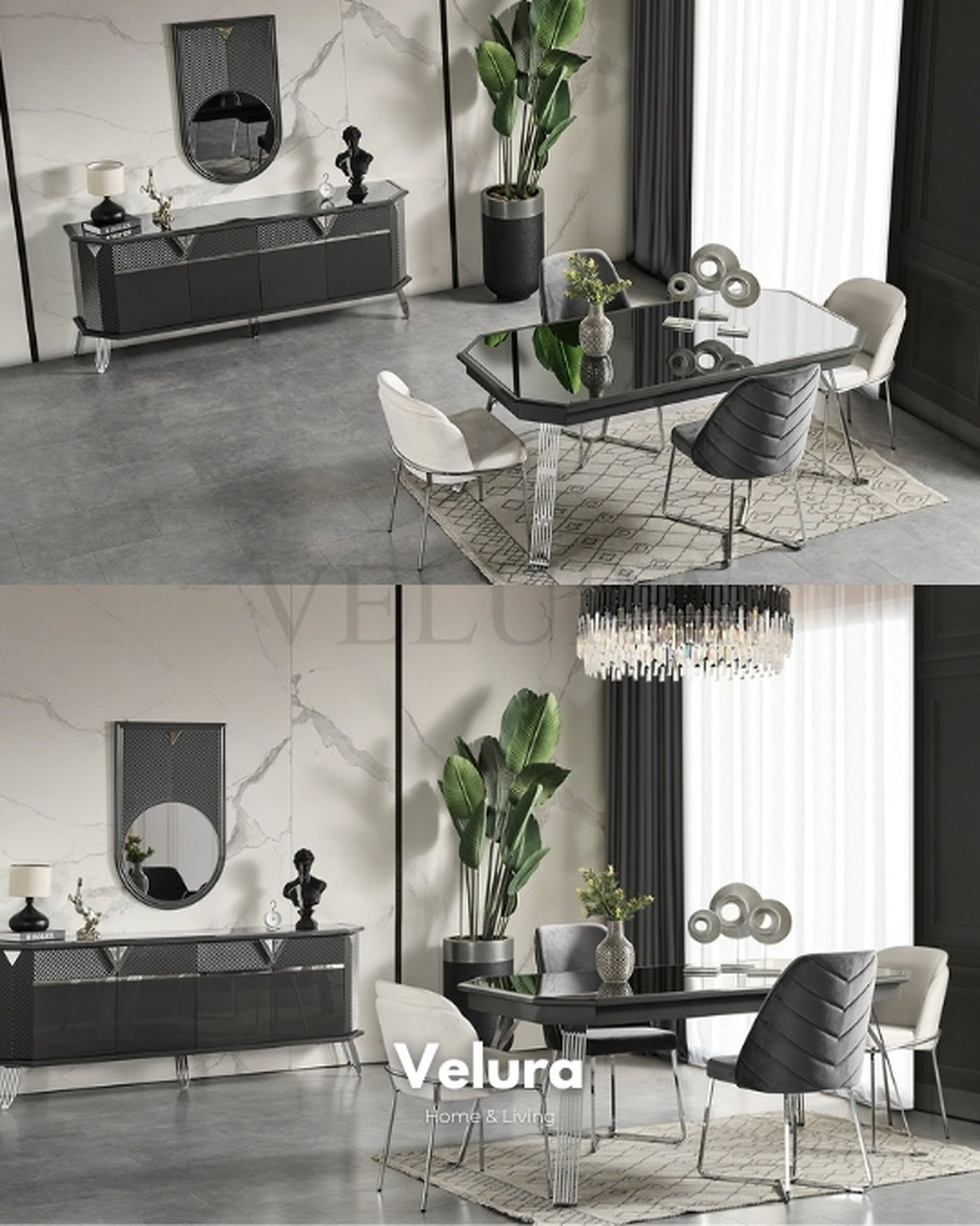 Velura Home Modern Yemek Takımı Modelleri Velura Home modern yemek takımı