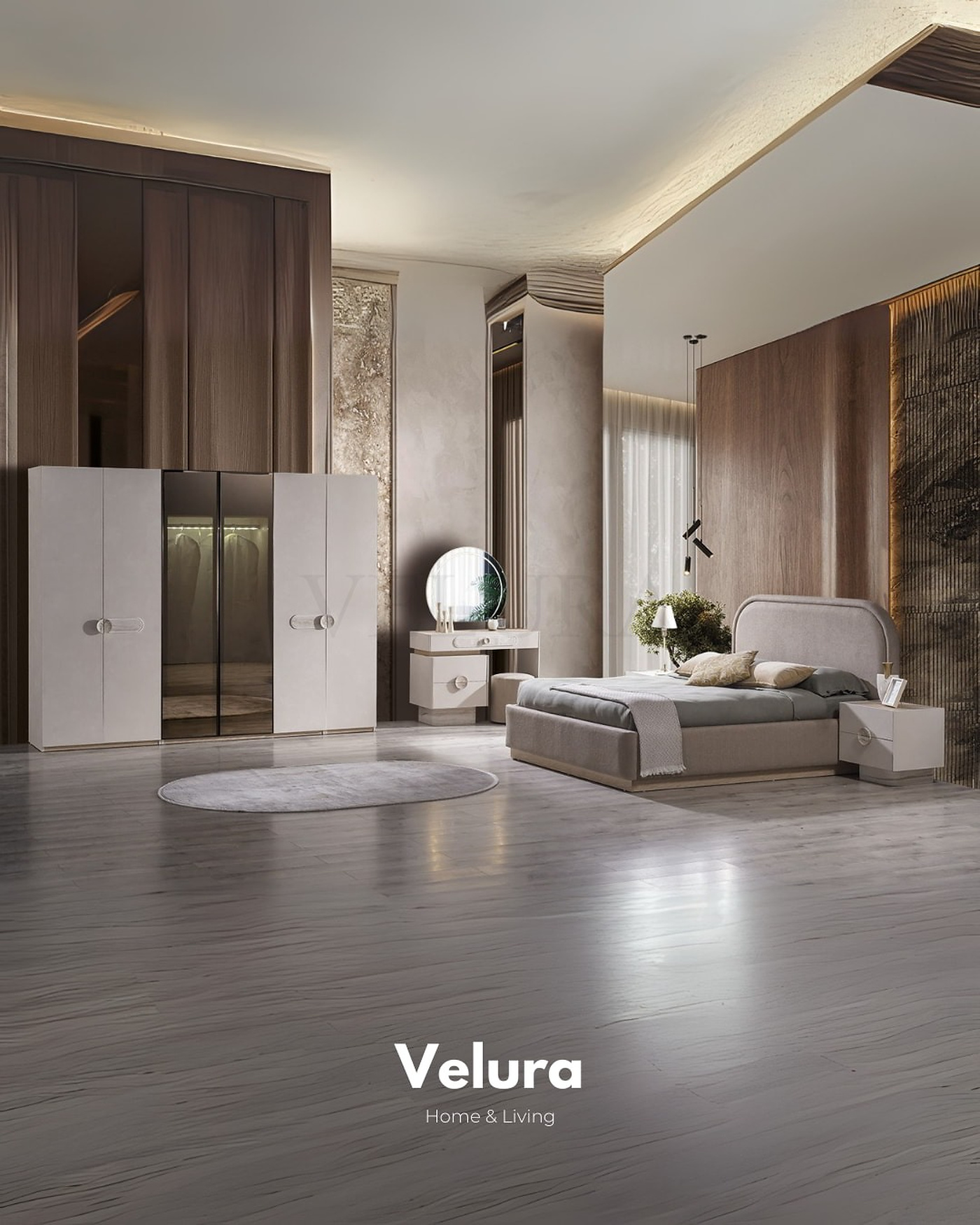 Hermes Düğün Paketi — Hermes Koltuk Takımı, Moon Yatak Odası ve Moon Yemek Odası ile modern, uyumlu set
