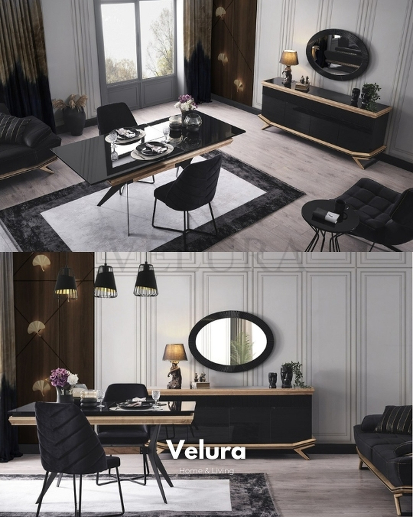 Açılır Masalı Modern Yemek Takımı Velura Home Modern Yemek Takımı