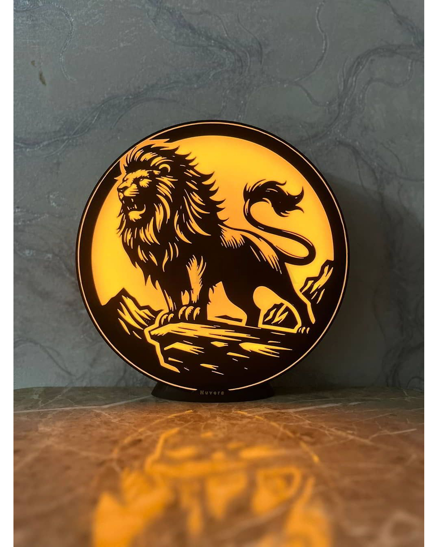 Nex Dekoratif Işık - Simba, aslan figürlü, kişiye özel isim alanlı, adaptörlü LED